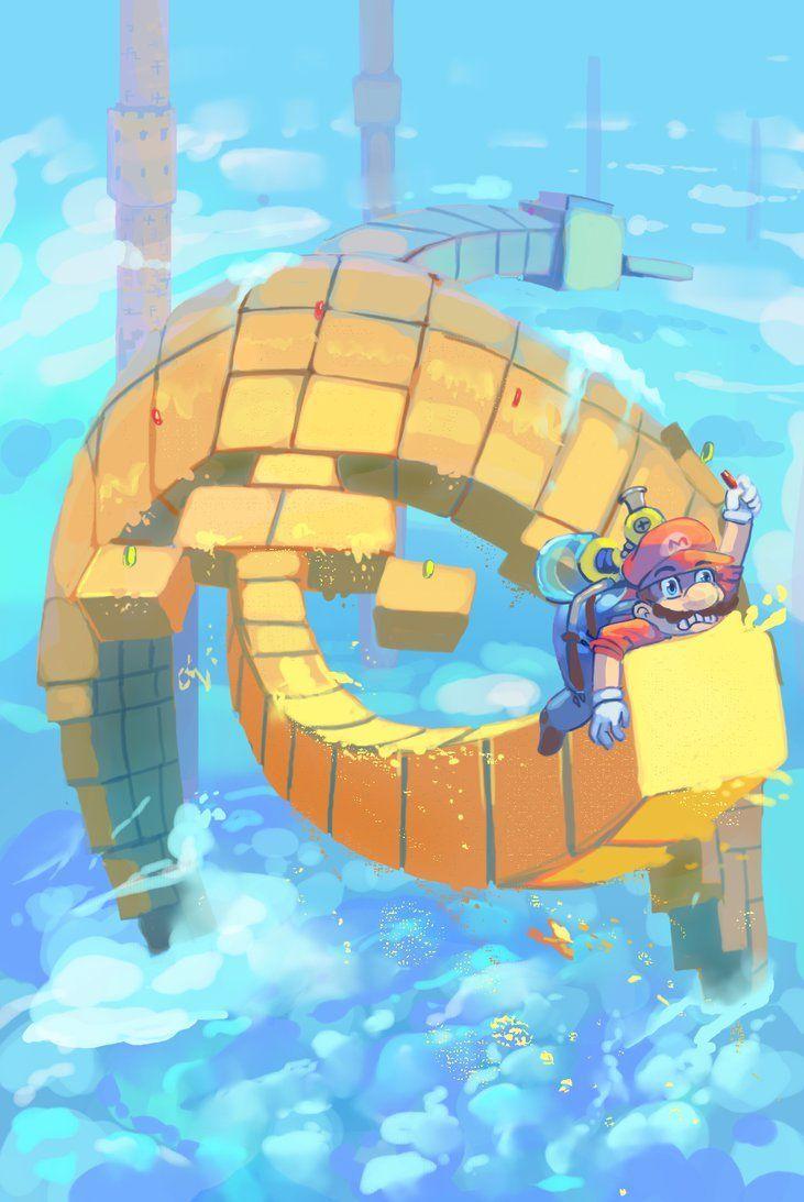 731x1093 From super mario sunshine :^) hello nightmares. Super mario art