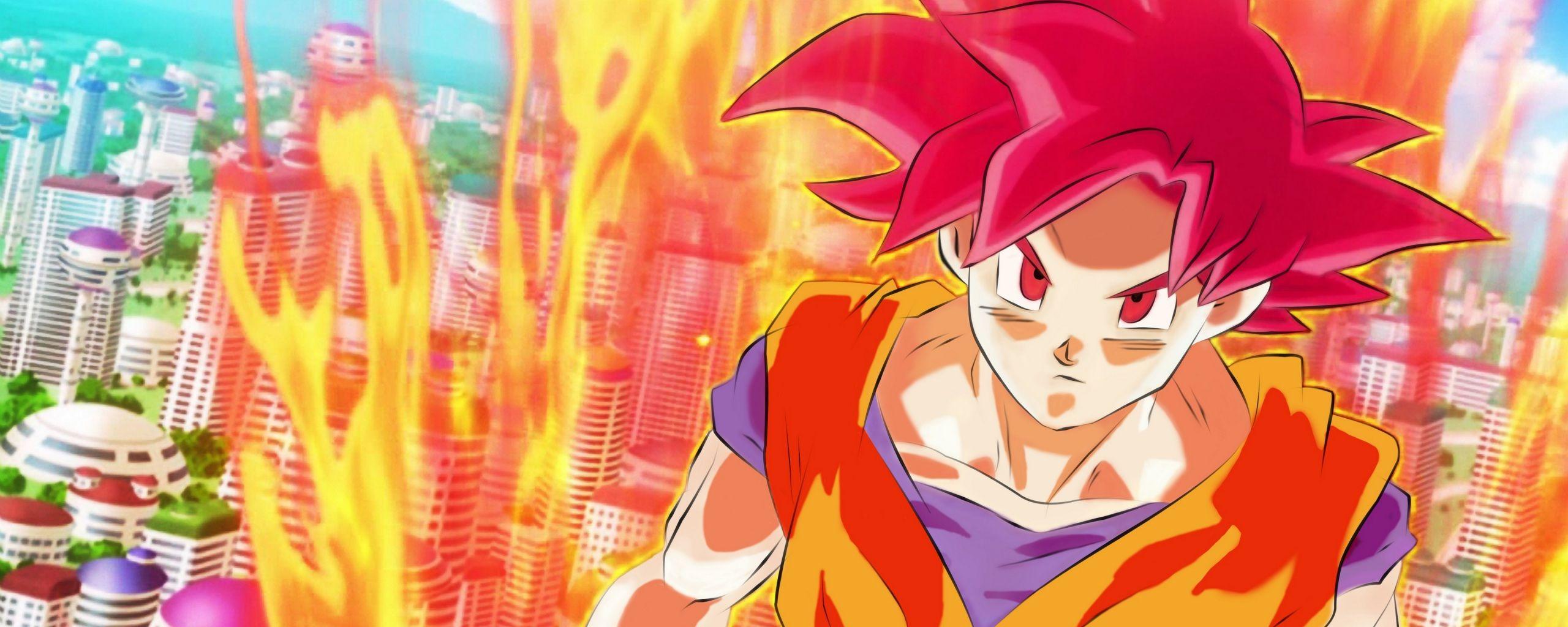 2560x1024 Wallpaper 4k dragon ball z, goku, super saiyan 4k dragon ball z, Goku, super saiyan