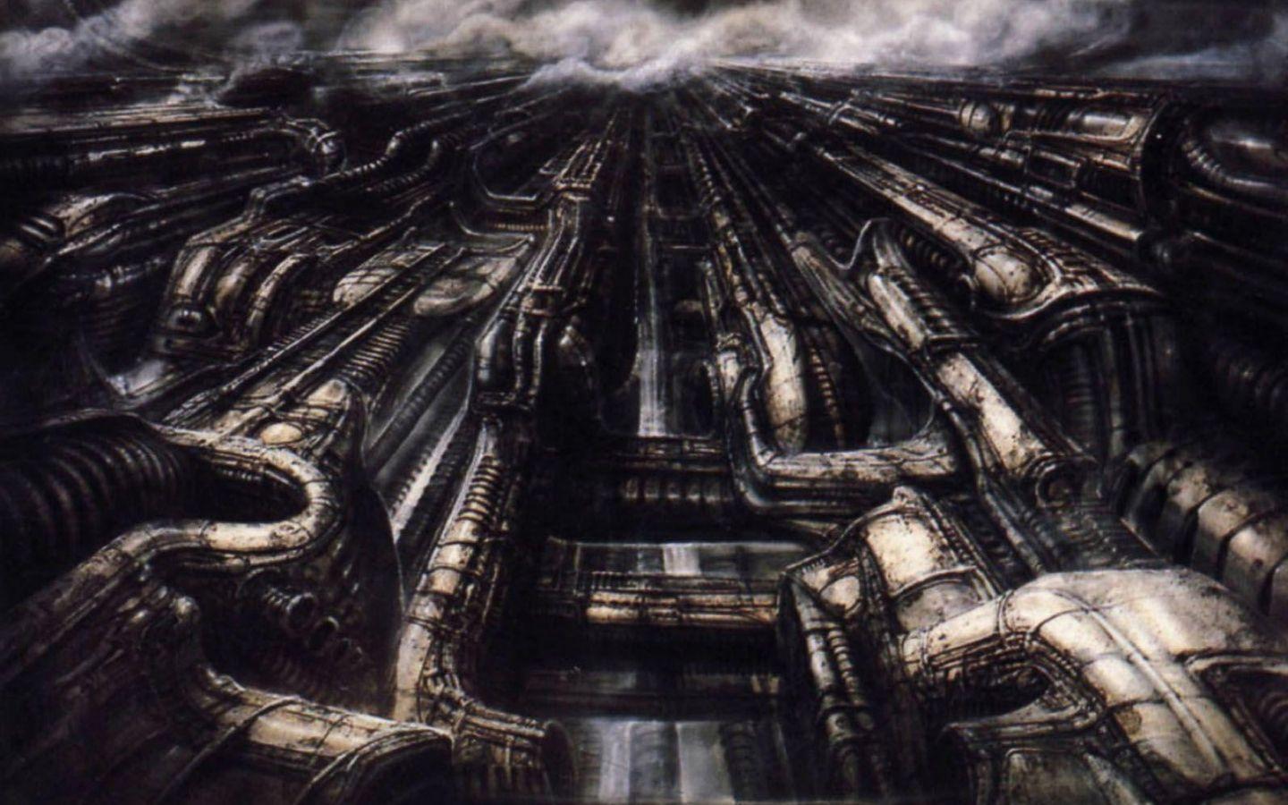 1440x900 Free download Giger Wallpaper [1594x1080] for your Desktop