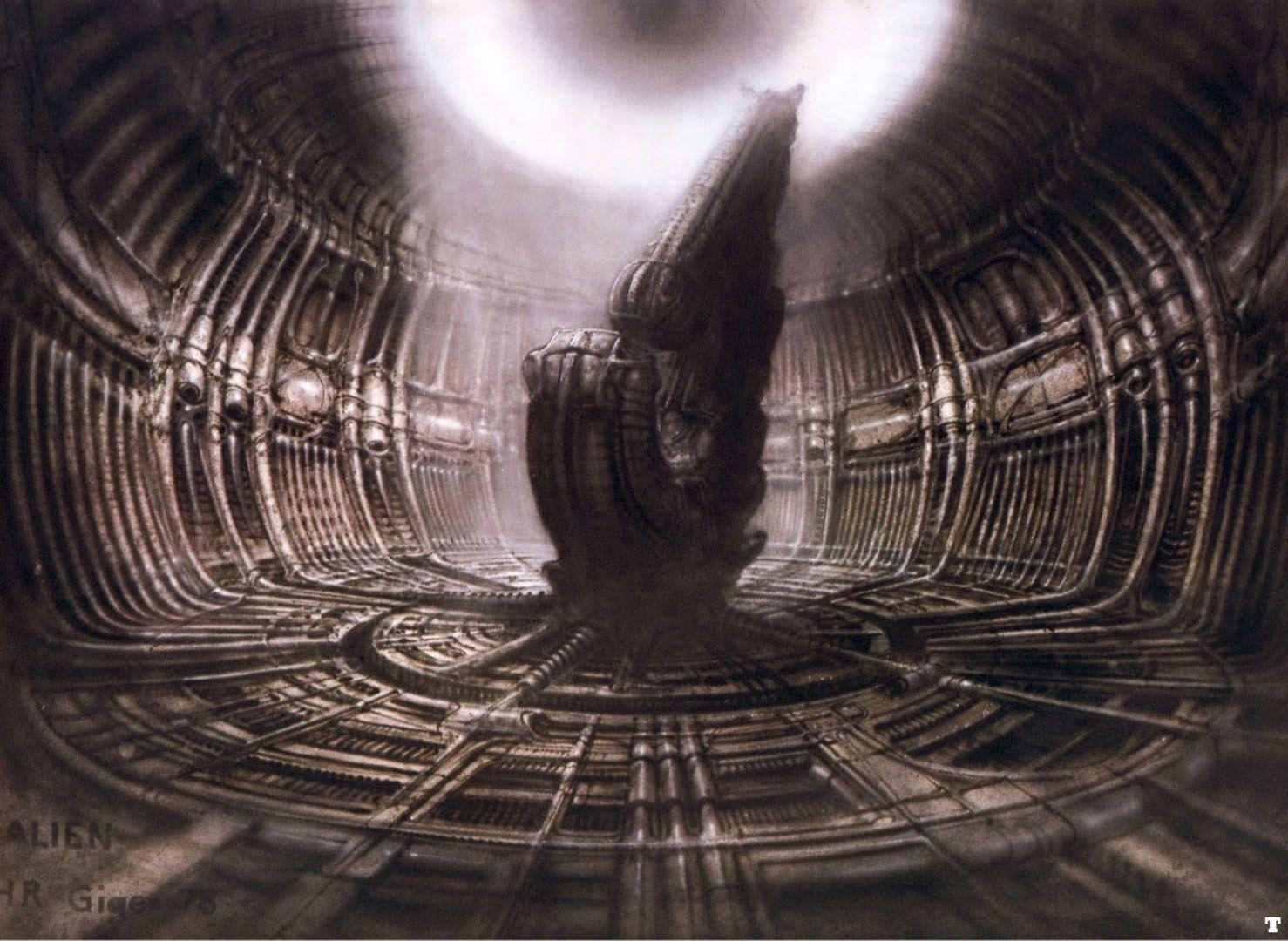 1478x1080 Alien Derelict Cockpit Fiction H R Giger