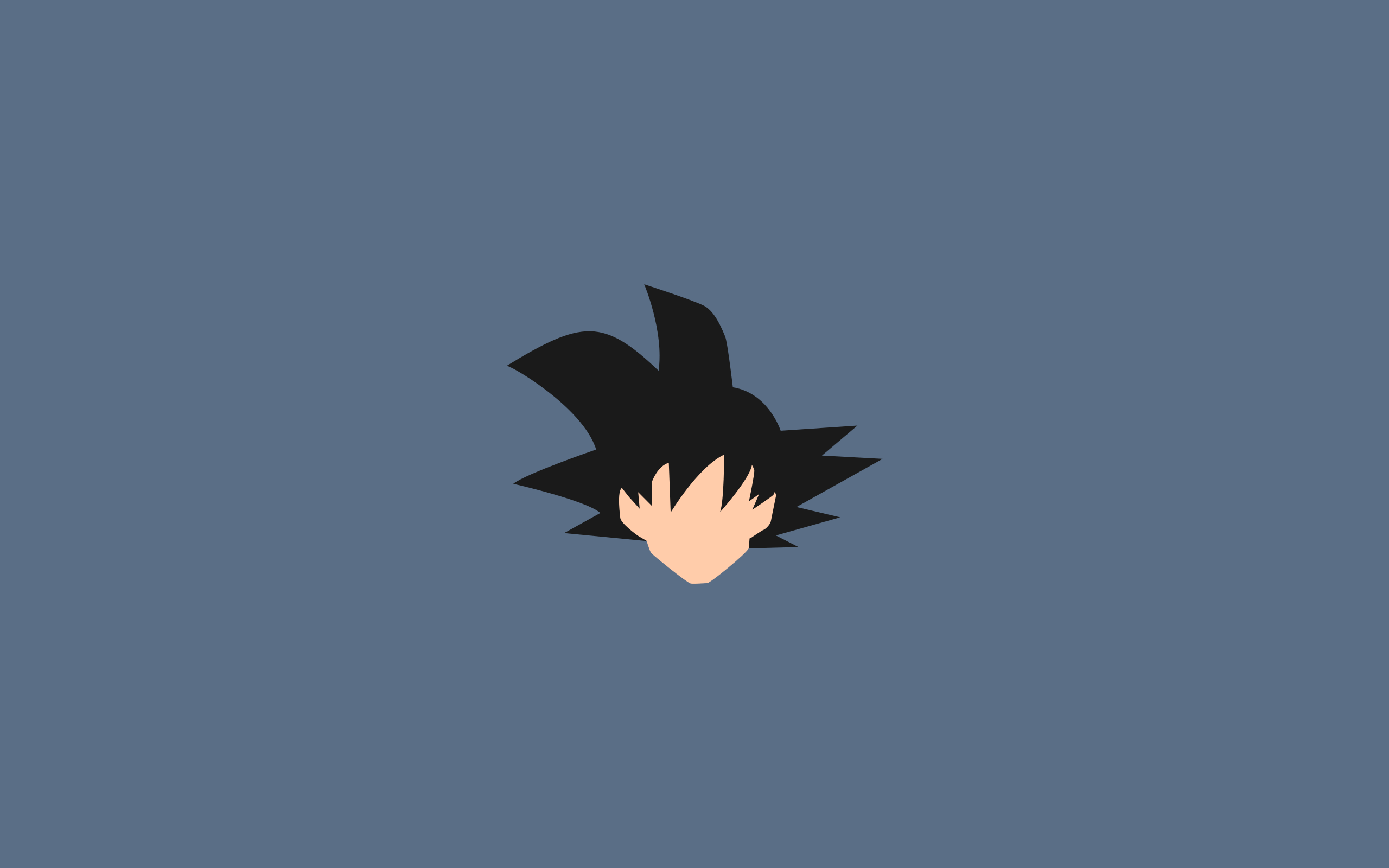 2560x1600 Goku Minimalist Wallpaper