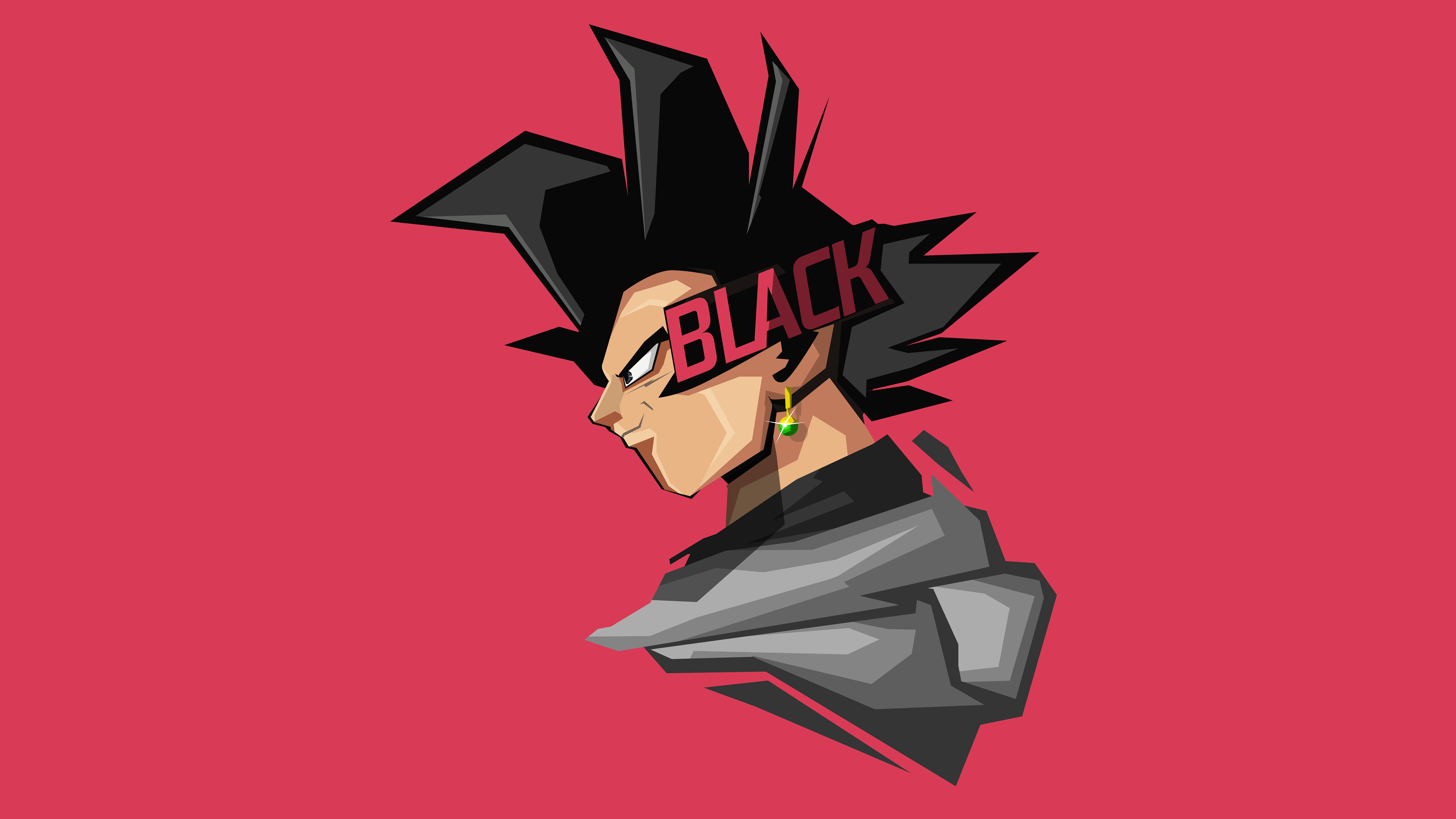 7680x4320 Wallpaper Goku Black, Minimal art, 4K, 8K, Anime / Most Popular