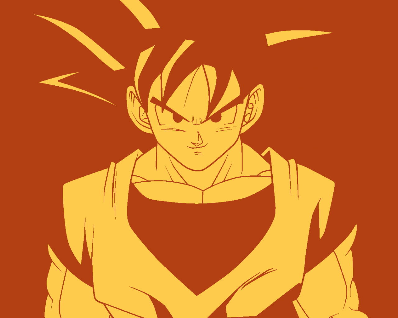 1280x1024 Free download Son Goku Minimalist Wallpaper HD