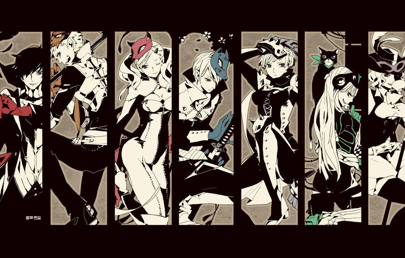 1332x850 Wallpaper collage, characters, Person Persona