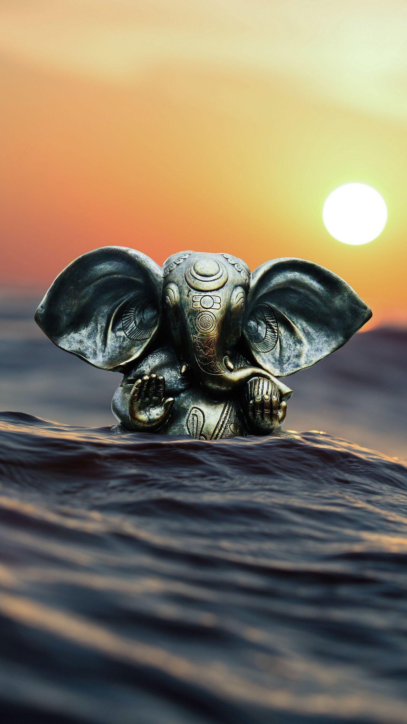 1350x2400 Download wallpaper 1350x2400 ganesha, elephant, hinduism, figurine