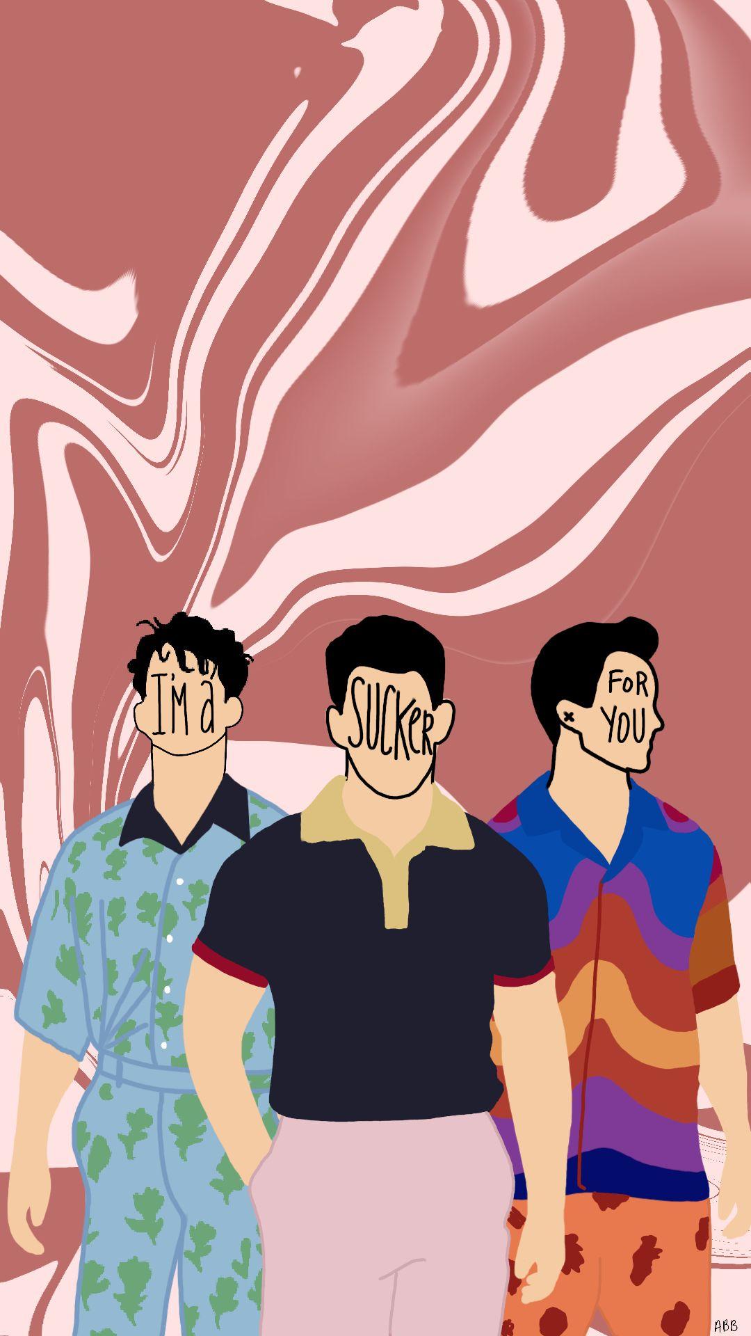 1080x1920 Jonas Brother's lock screen. I'm a sucker for you. Aesthetic lock