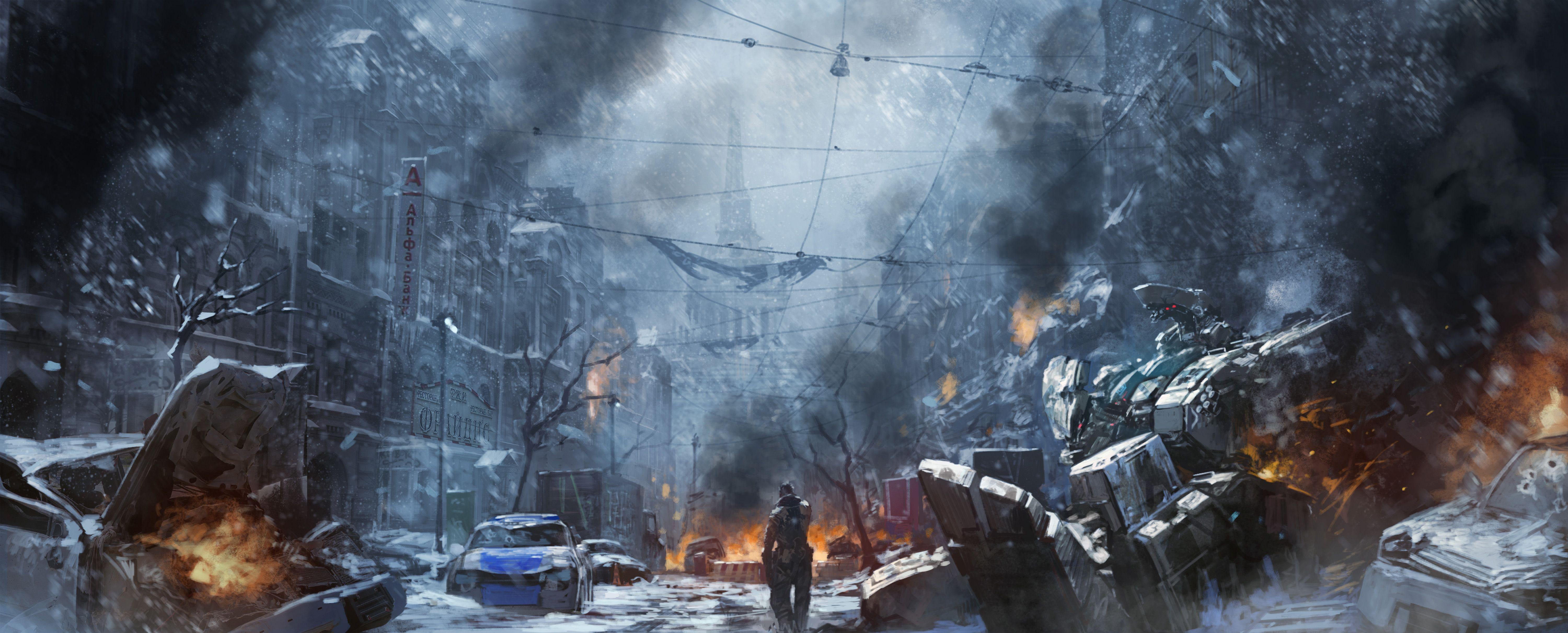 6000x2422 Left Alive Video Game, HD Games, 4k Wallpaper, Image