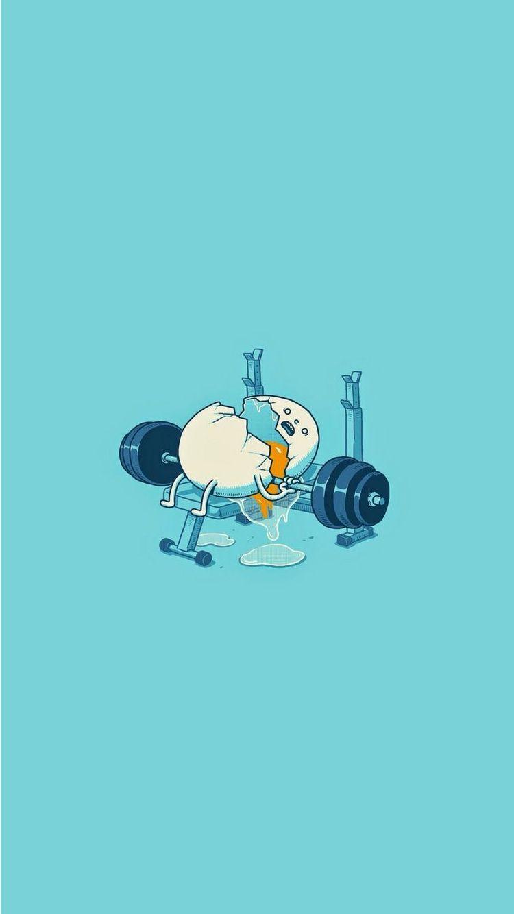 750x1334 Egg Workout Accident Funny iPhone 6 Wallpaper. Funny iphone