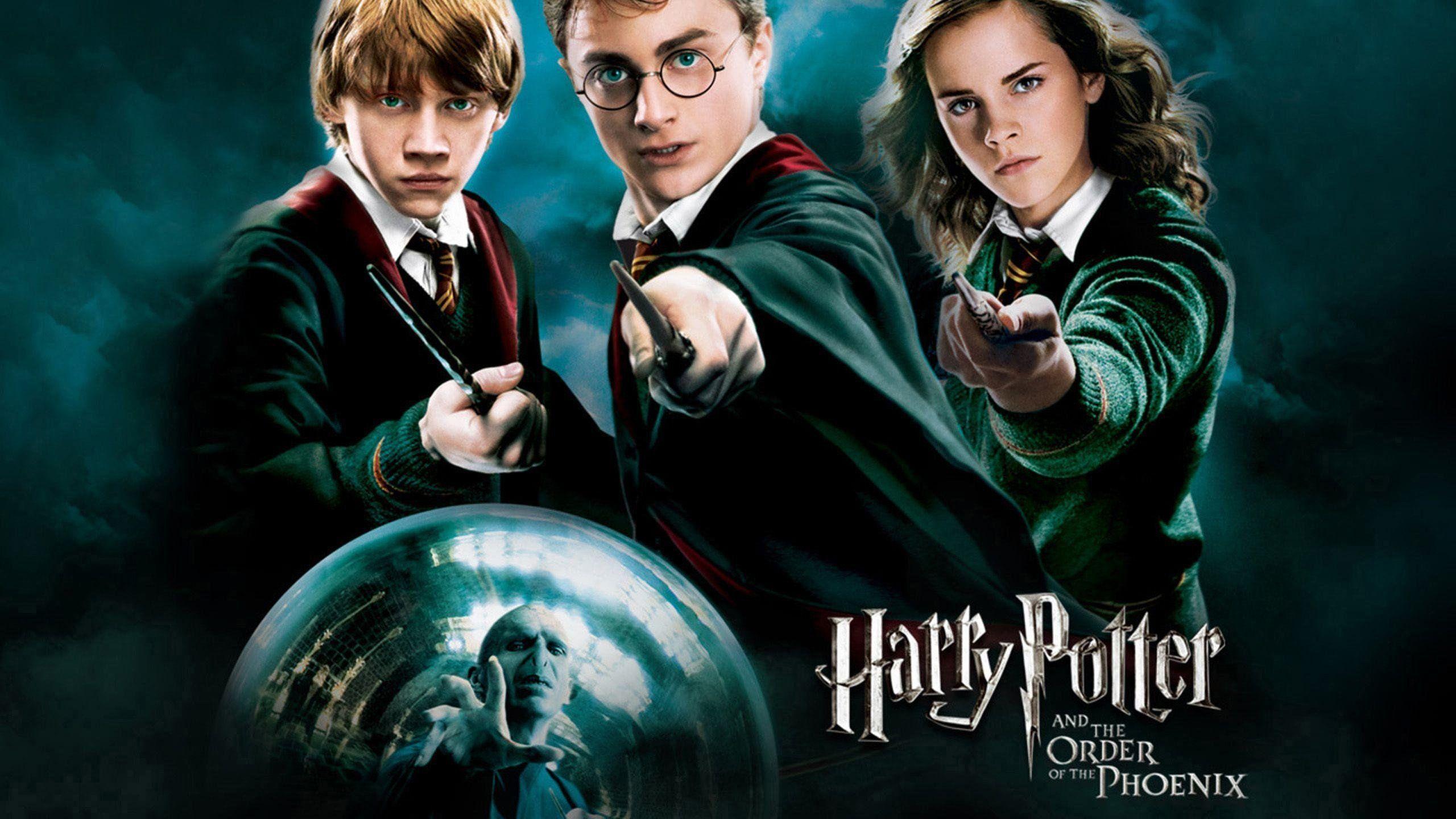 2560x1440 Wallpaper Harry Potter Ron Weasley Hermione Granger