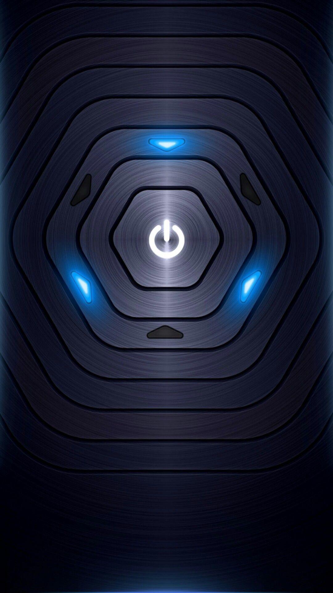 1080x1920 Techno Wallpaper Blue