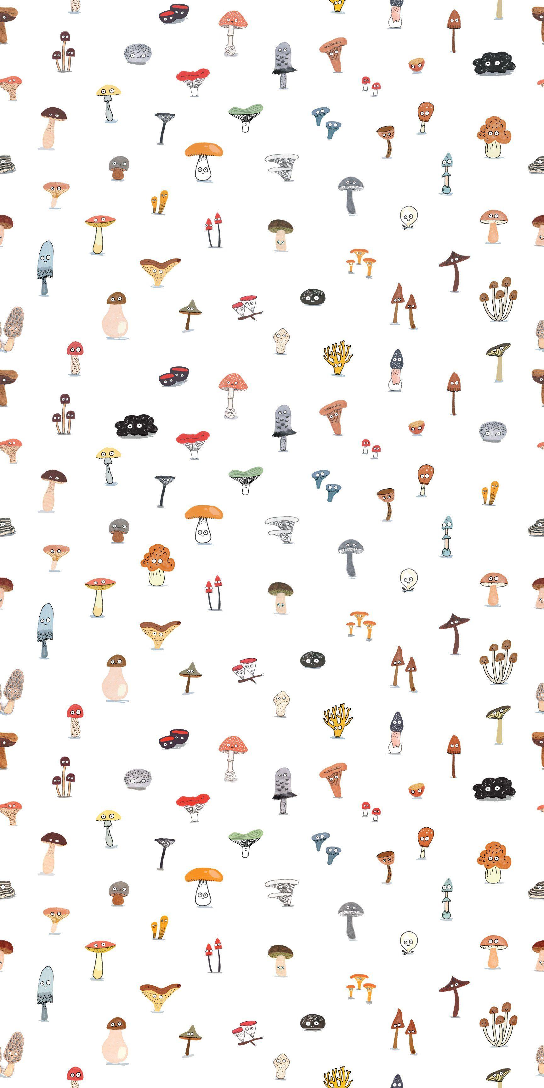 1728x3456 Mushrooms Wallpaper
