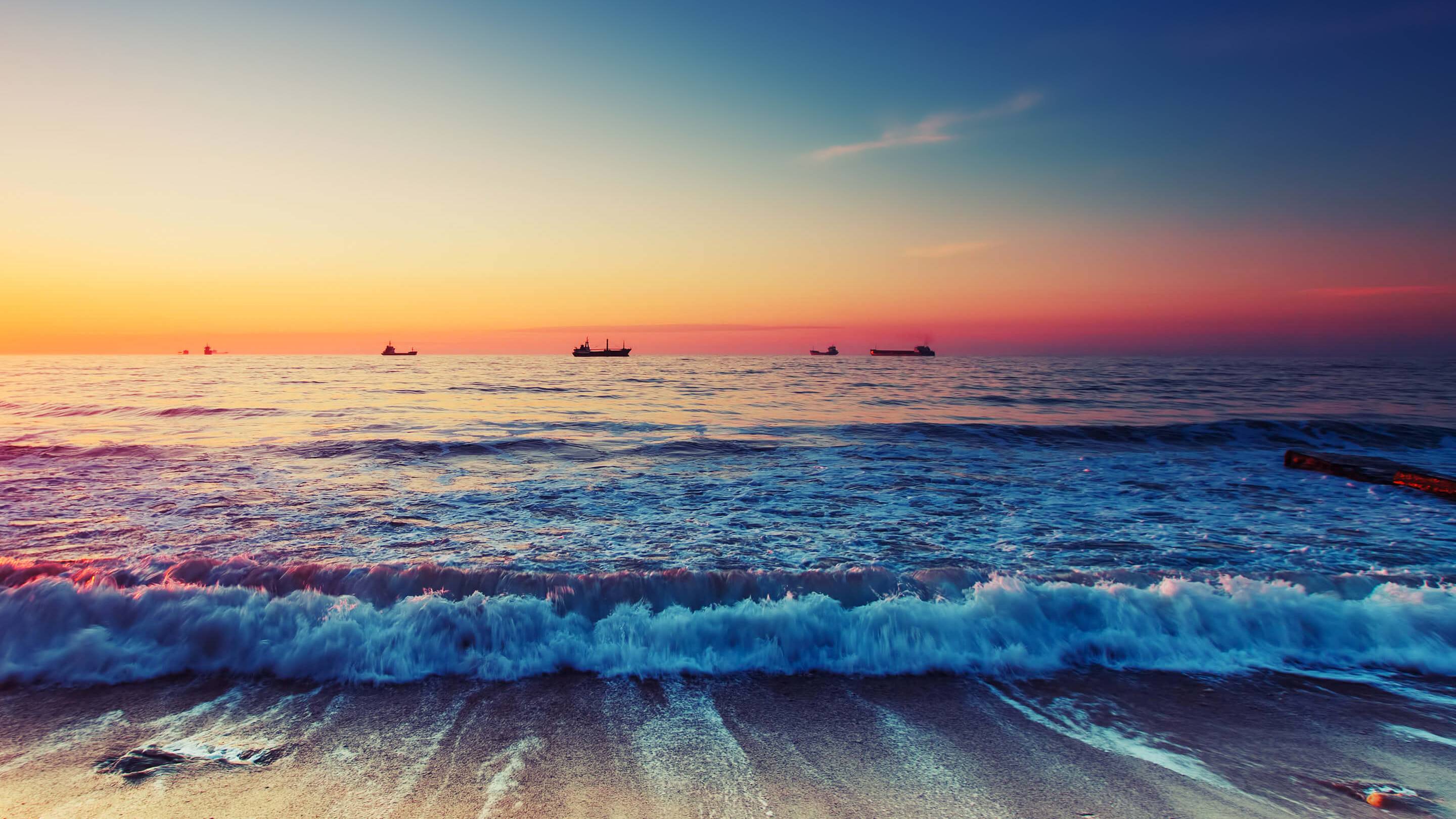 2880x1620 Beautiful Beach Wallpaper