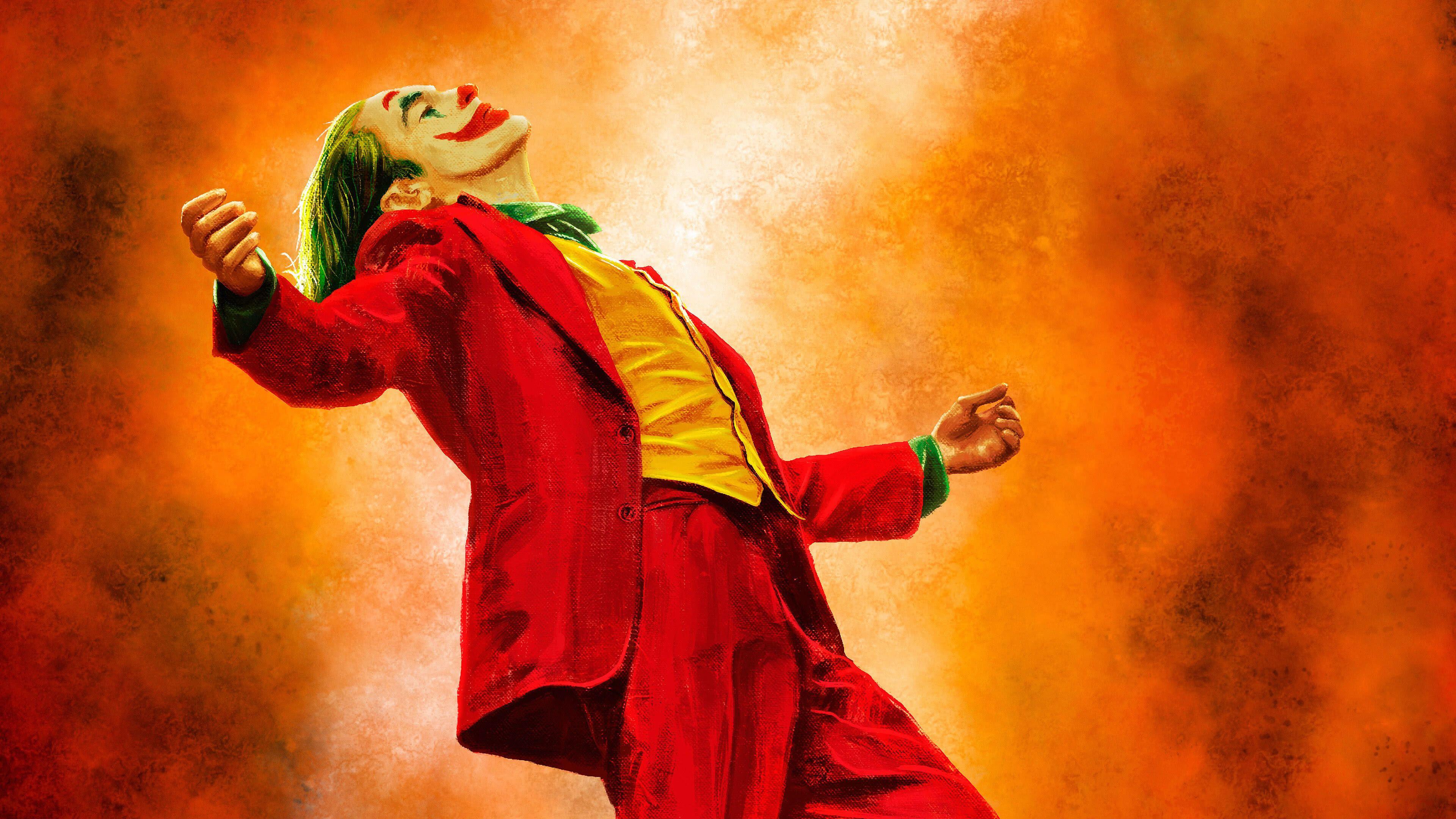 3840x2160 Joker Joaquin Phoenix Painting UHD 4K Wallpaper