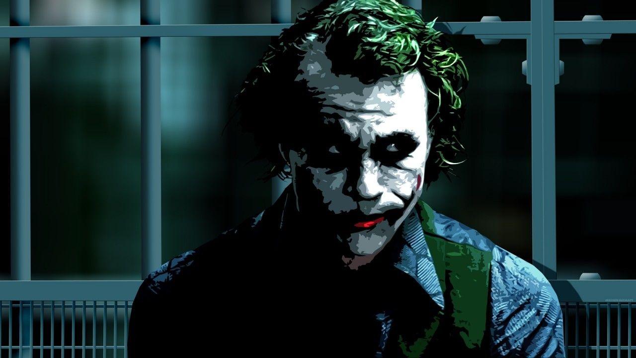 1280x720 Download 1280x720 The Dark Knight, Joker, Heath Ledger, Painting