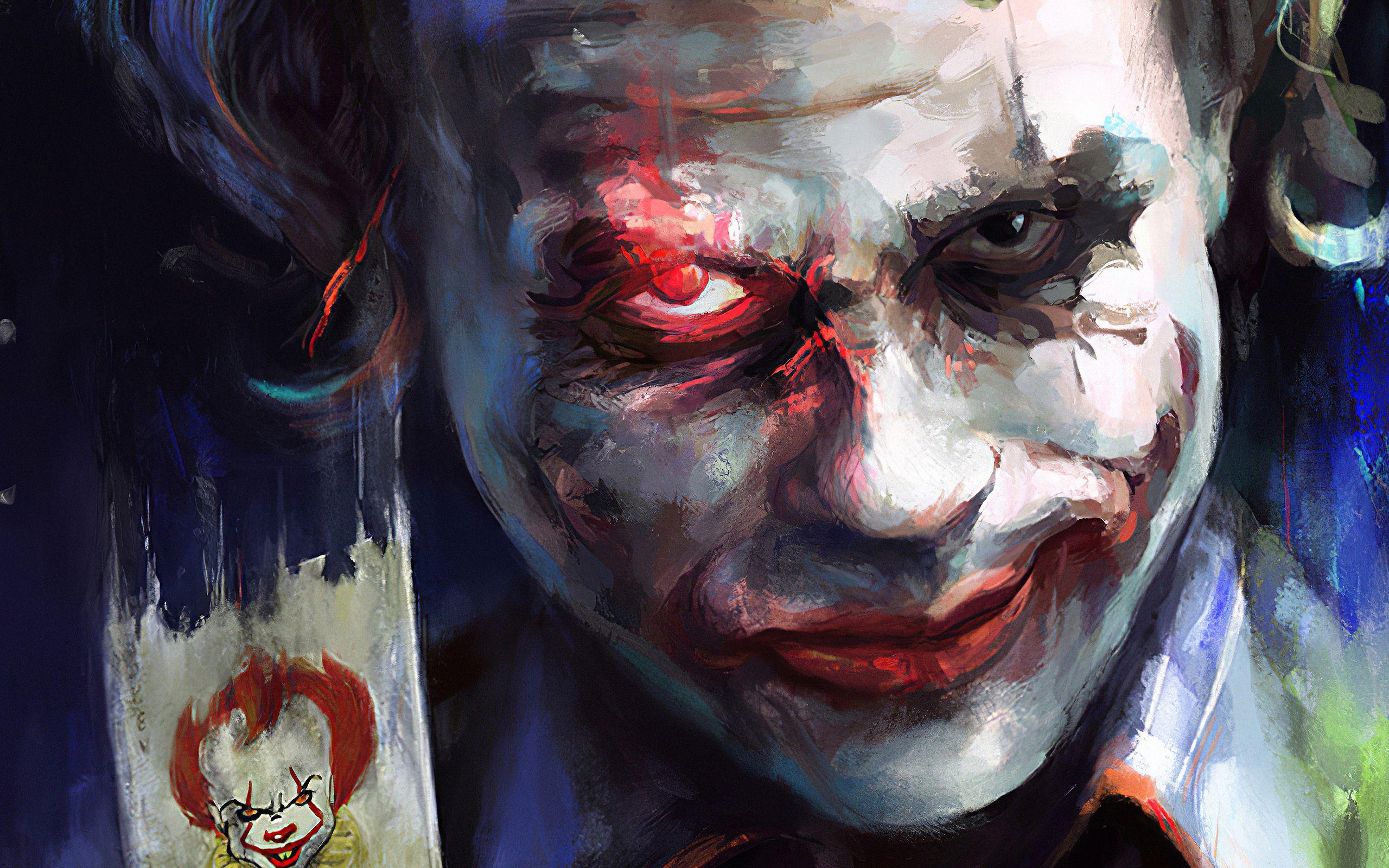 2560x1600 Joker Pennywise Card 2560x1600 Resolution HD 4k