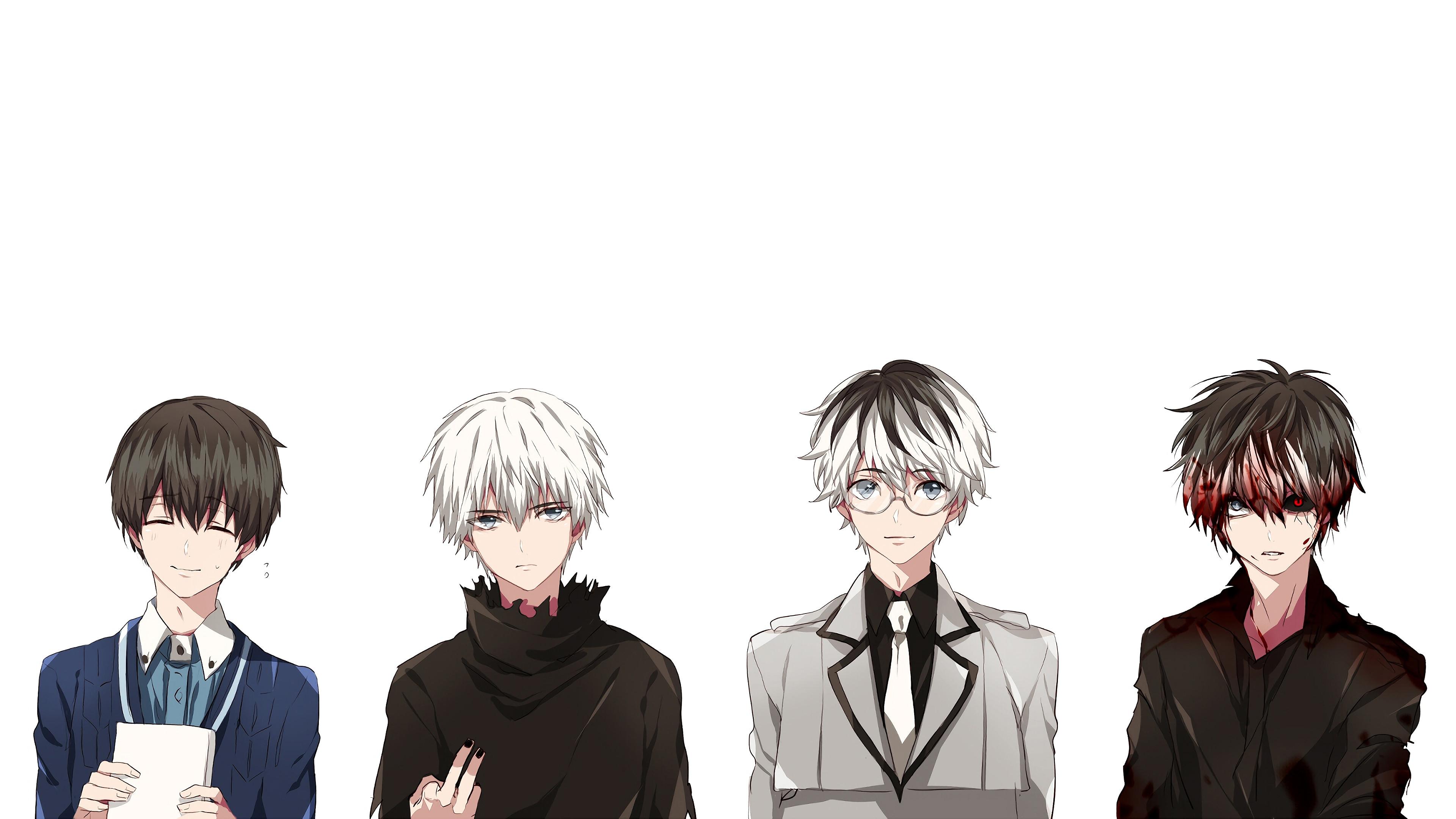 3840x2160 Tokyo Ghoul:re Ken Kaneki Haise Sasaki 4K