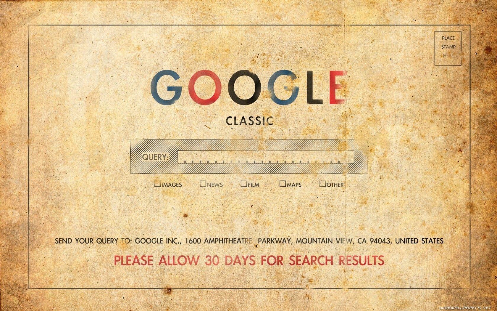 Hình nền hàng ngày 1680x1050: Old School Google.  Tôi thích lãng phí thời gian của mình