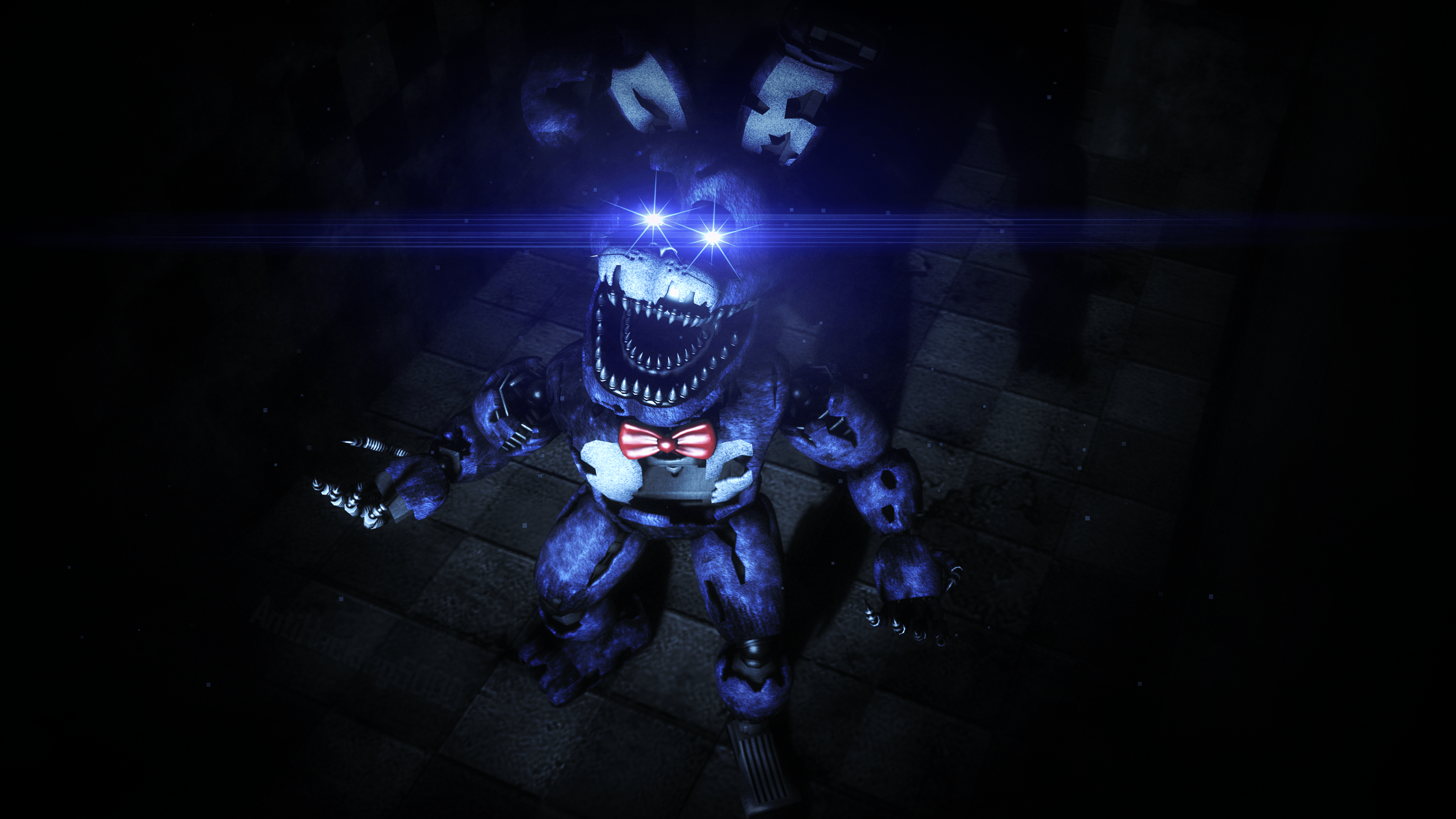 Download Nightmare Freddy Bonnie Jumpscare Wallpaper