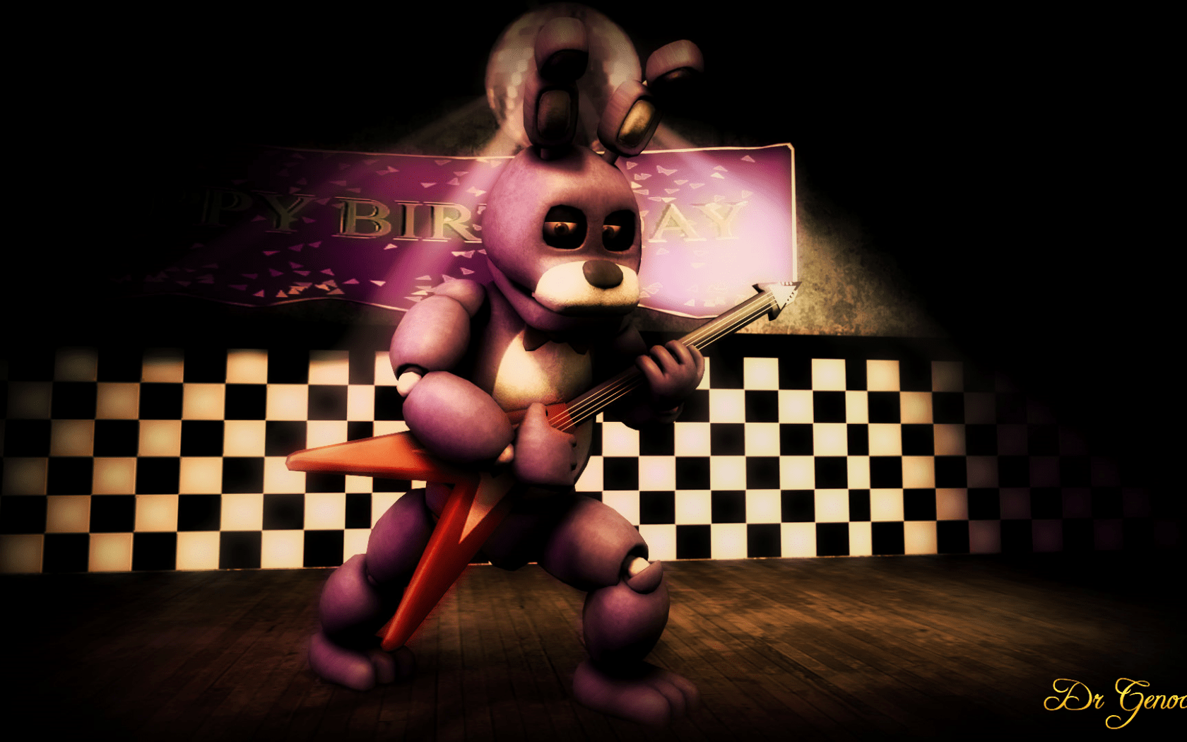 1680x1050 Free download FNAF Bonnie Wallpaper