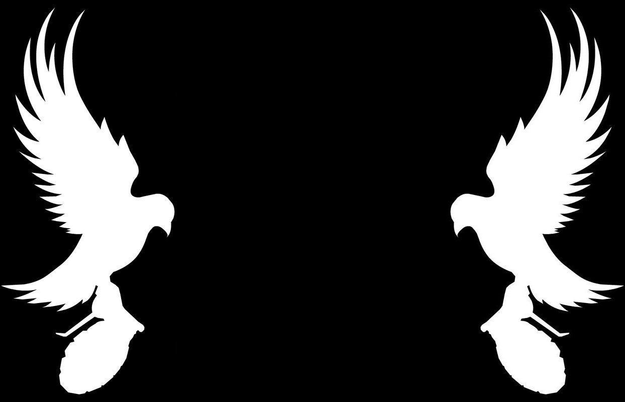 1244x800 Dove and Grenade Wallpaper