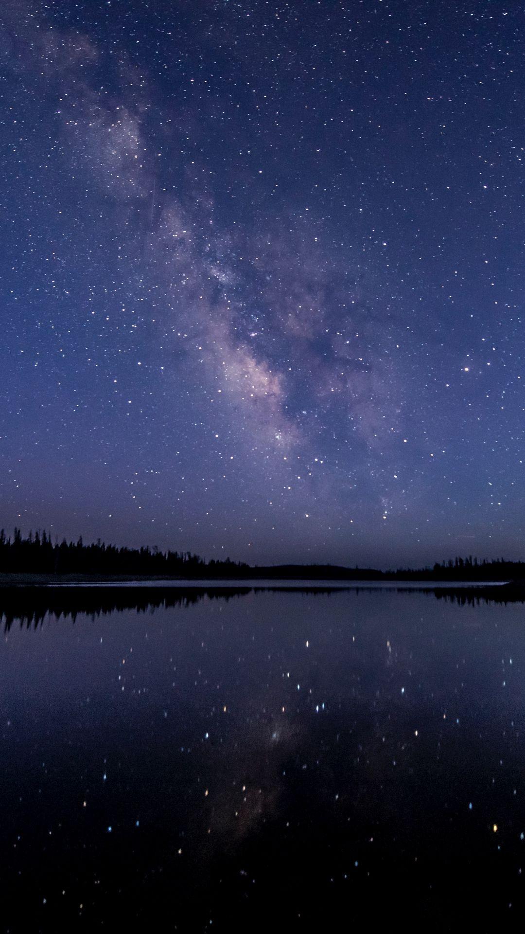 1080x1920 Night Sky Stars Starry Sky Wallpaper - [1080x1920]