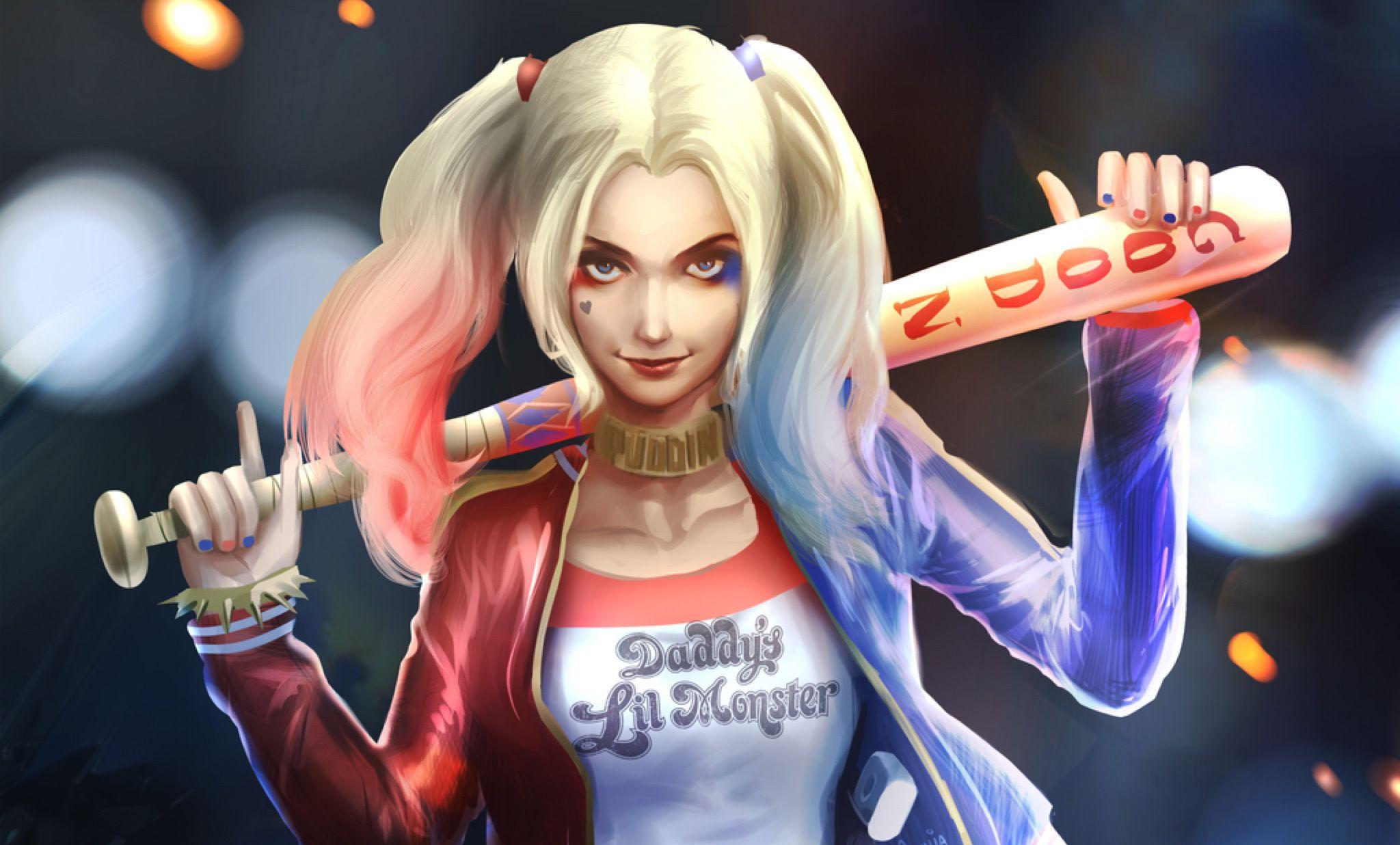 2048x1236 Harley Quinn Art HD, HD Artist, 4k Wallpaper, Image, Background