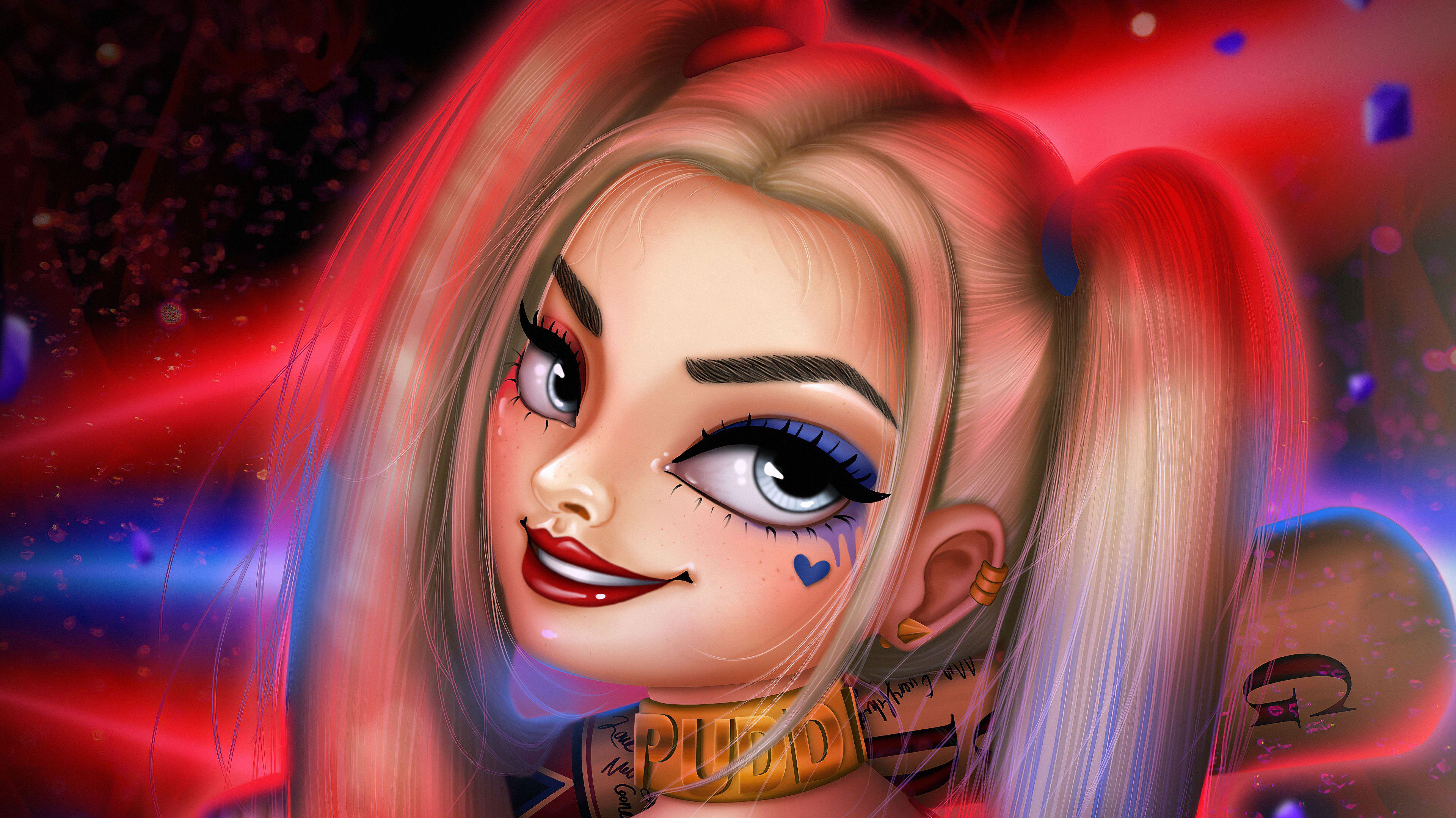 3840x2160 Wallpaper 4k Harley Quinn Comic Art harley quinn 4k wallpaper