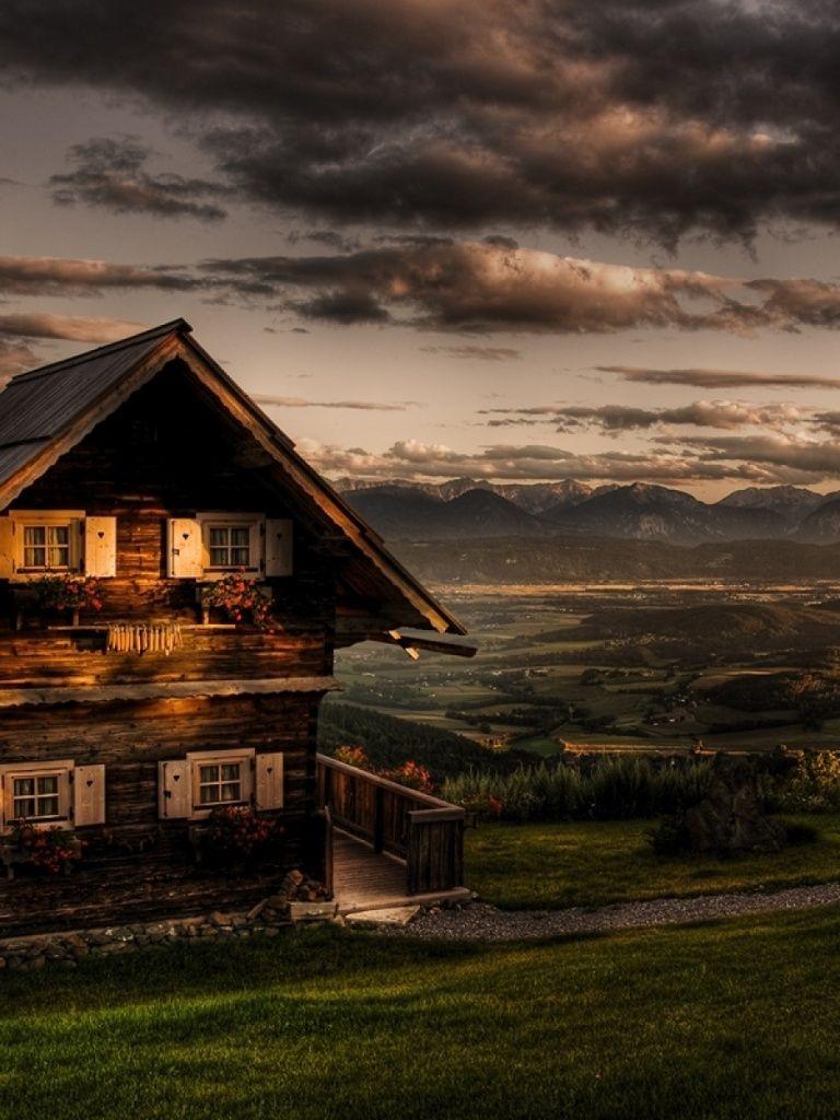 768x1024 Mountains Alpine Hut & Scenic iPad mini wallpaper