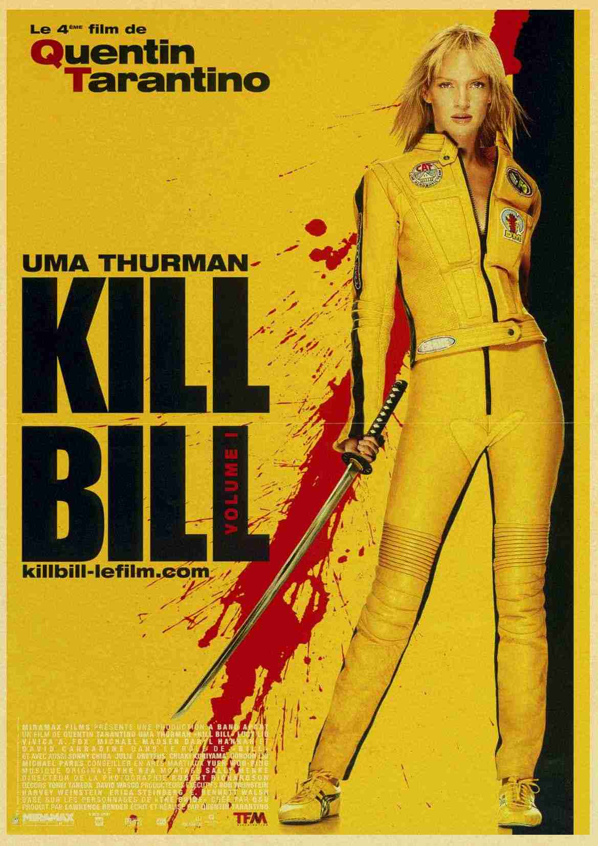 1169x1654 Quentin Tarantino Classic Movie Poster Kill Bill Vol.1 Retro Kraft