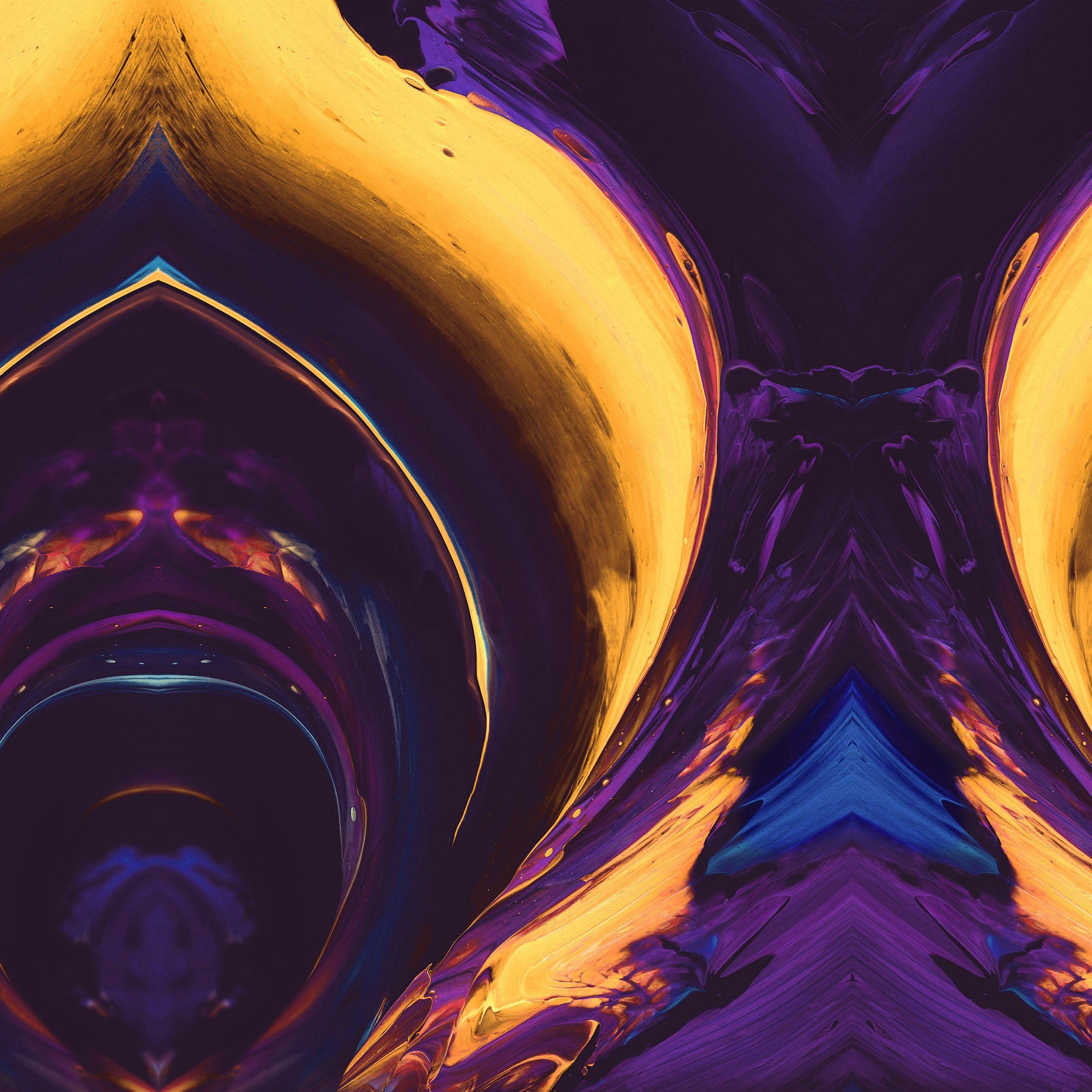 2732x2732 Htc Abstract Art Paint Pattern Purple Yellow Color Wallpaper