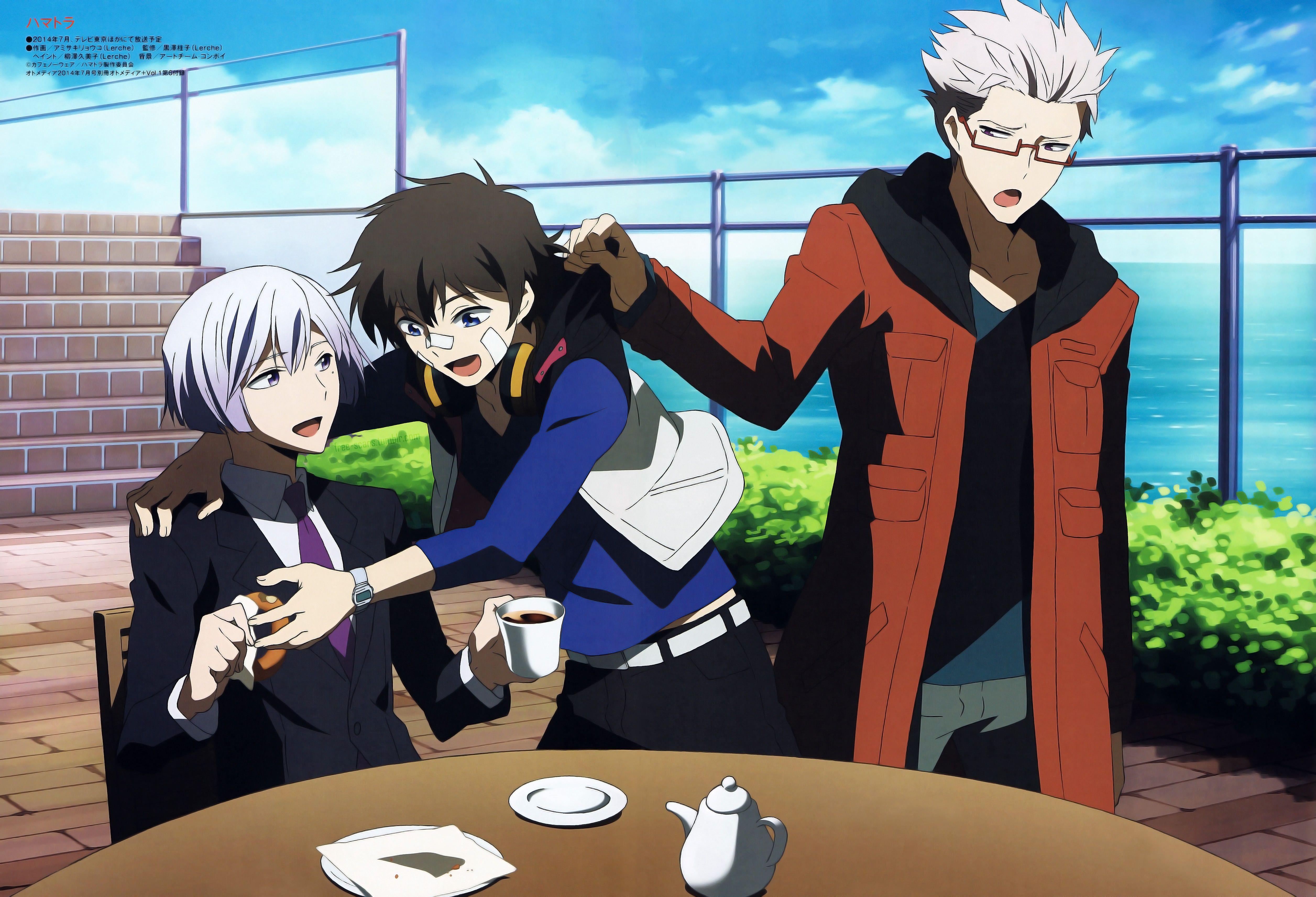 5024x3424 Hamatora character anime series group guys wallpaperx3424