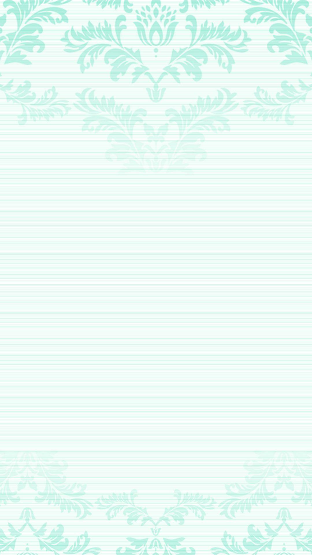 1080x1920 Pastel Mint Green Ombre Damask Khung màn hình khóa điện thoại iPhone