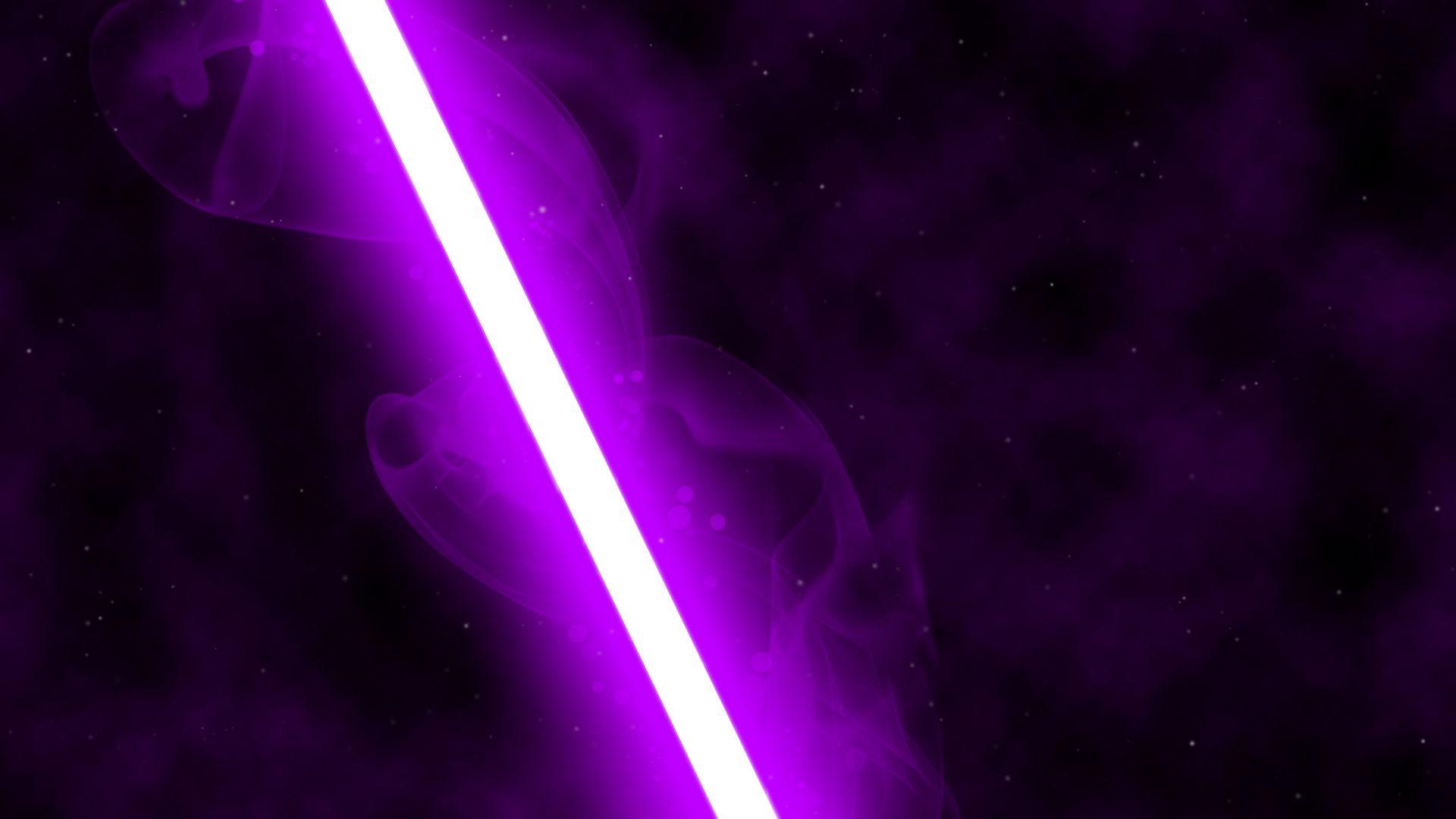 1920x1080 Purple Lightsaber Wallpaper