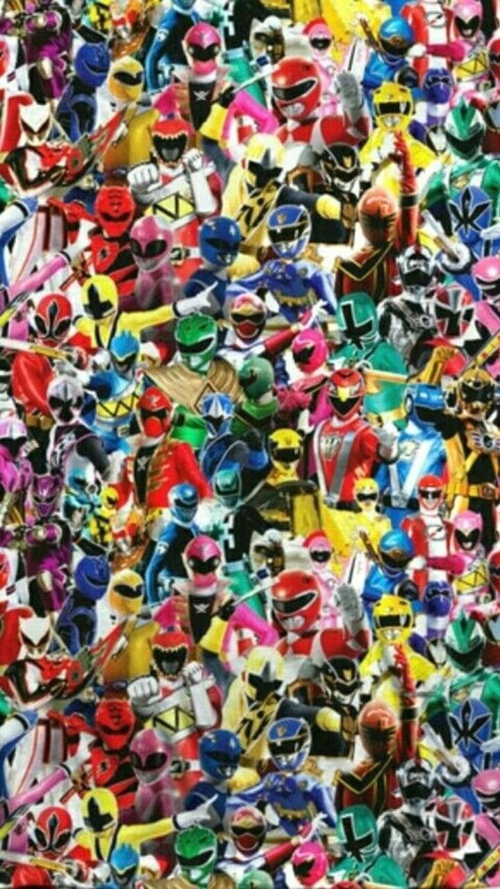 720x1280 Power Rangers 25th wallpaper