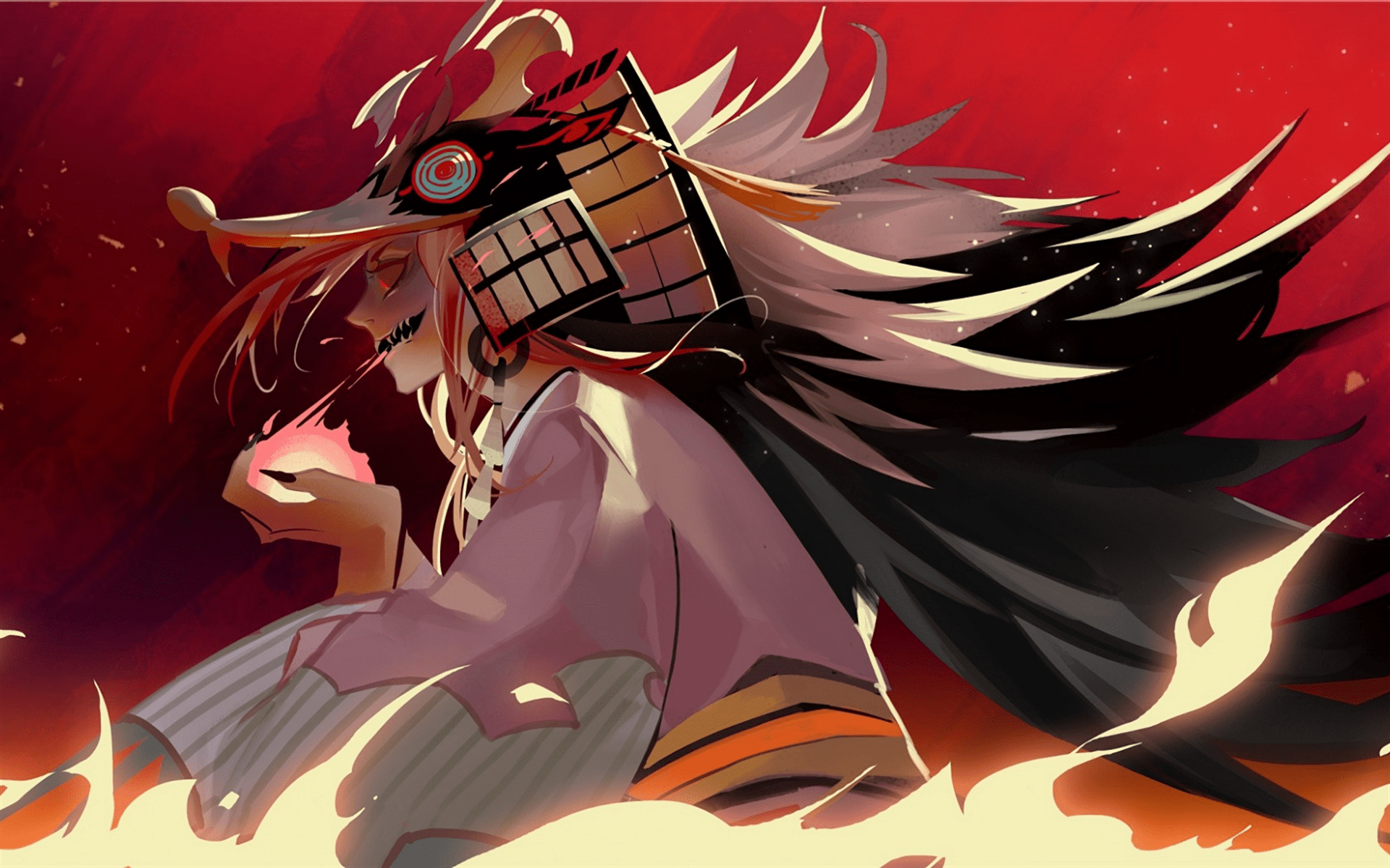 1920x1200 Download wallpaper Sousei no Onmyouji, Rokuro Enmadou, Japanese