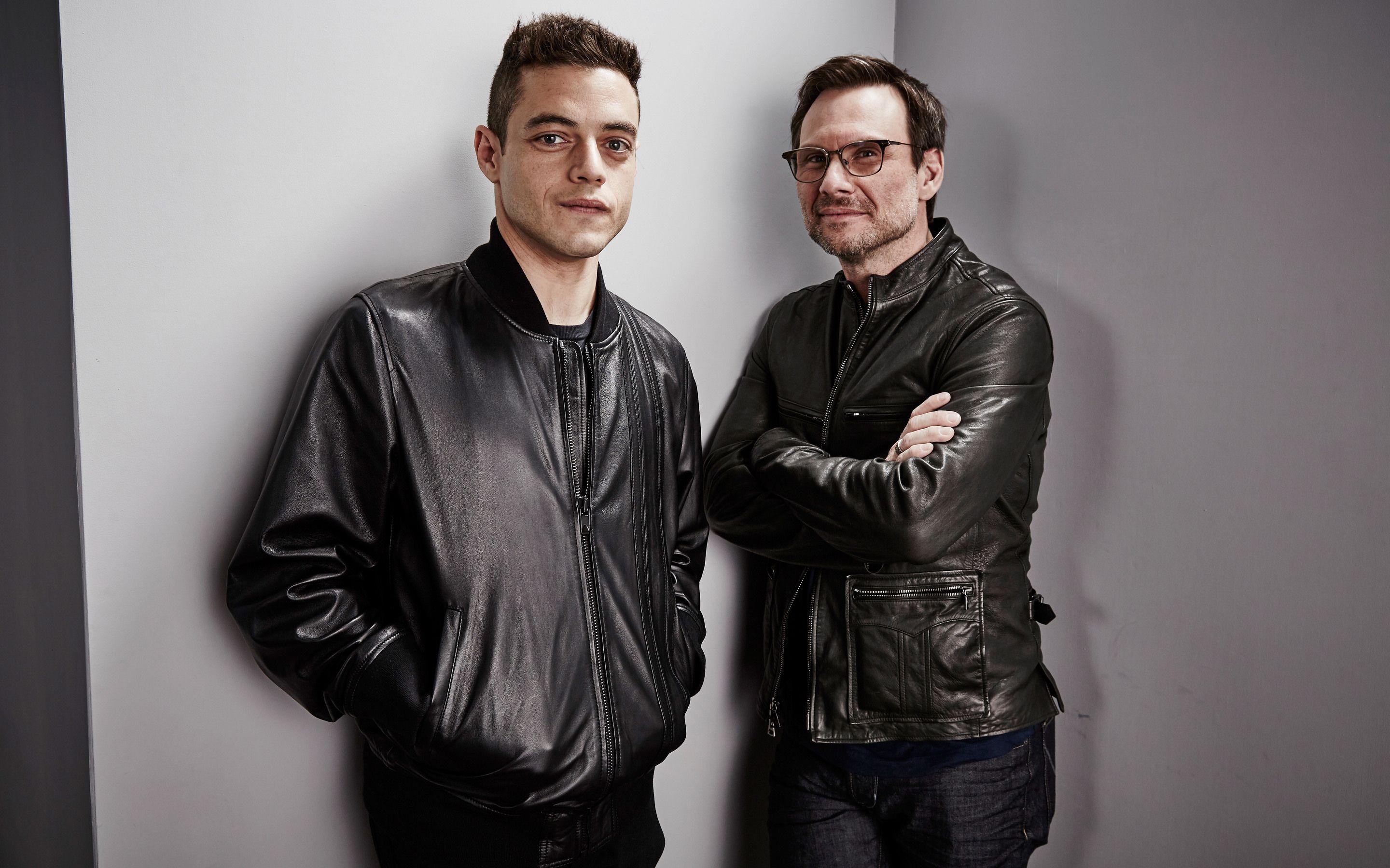 2880x1800 Rami Malek And Christian Slater Macbook Pro Retina HD 4k