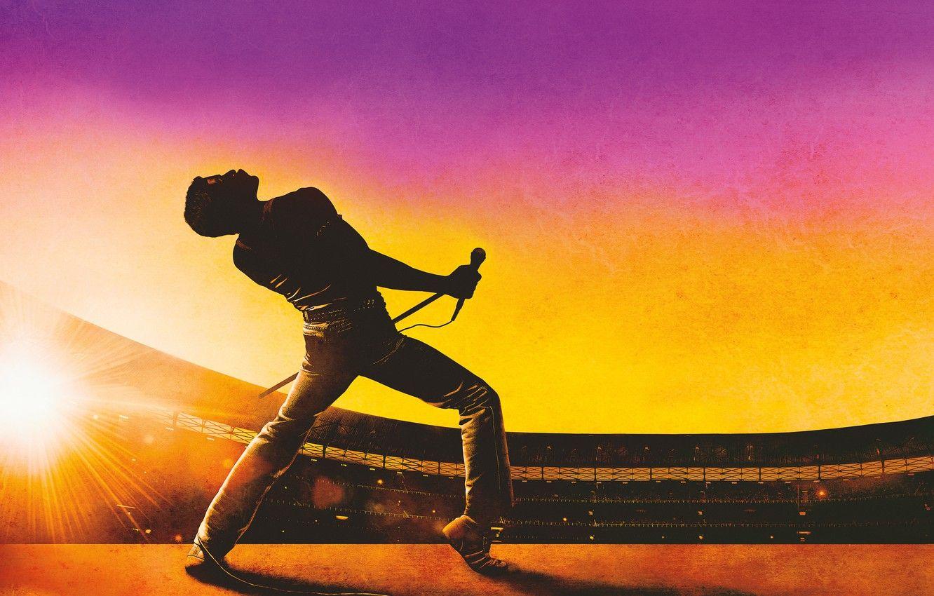1332x850 Wallpaper concert, Queen, stadium, Bohemian Rhapsody, Rami Malek