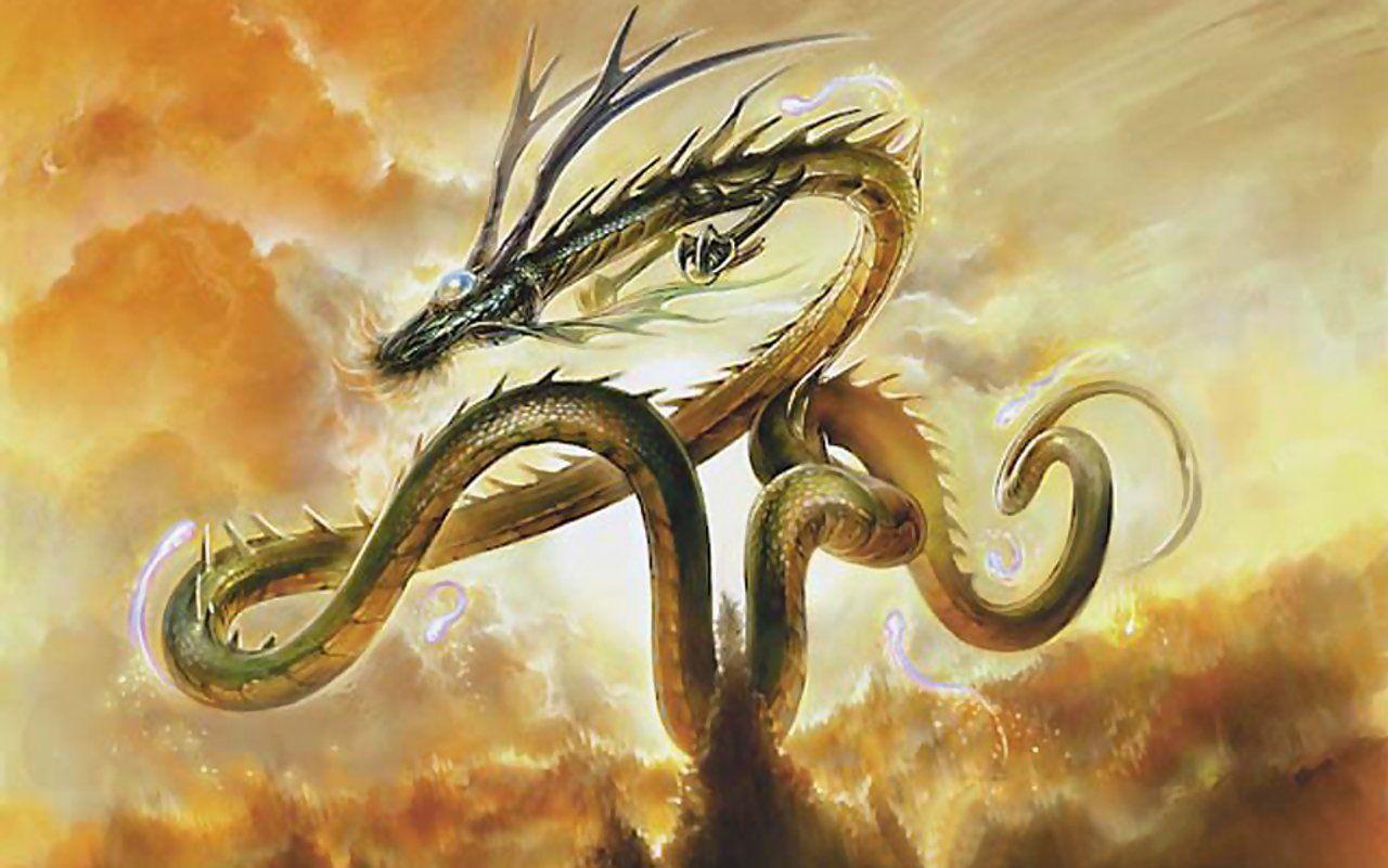 1280x801 japanese dragon Wallpaper Background