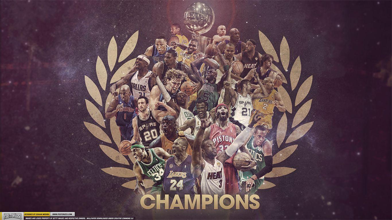 1366x768 NBA Champions Wallpaper. Nba picture, Nba wallpaper, Basketball iphone wallpaper