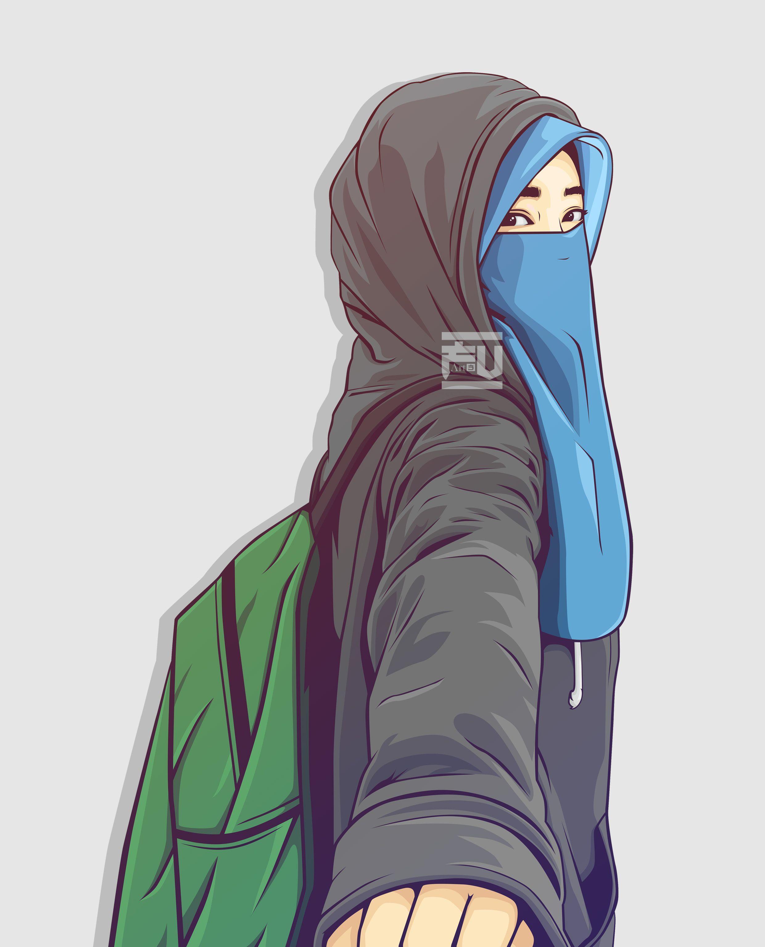 2480x3069 vector #hijab #niqab Hidup kerana mencari jalan menuju