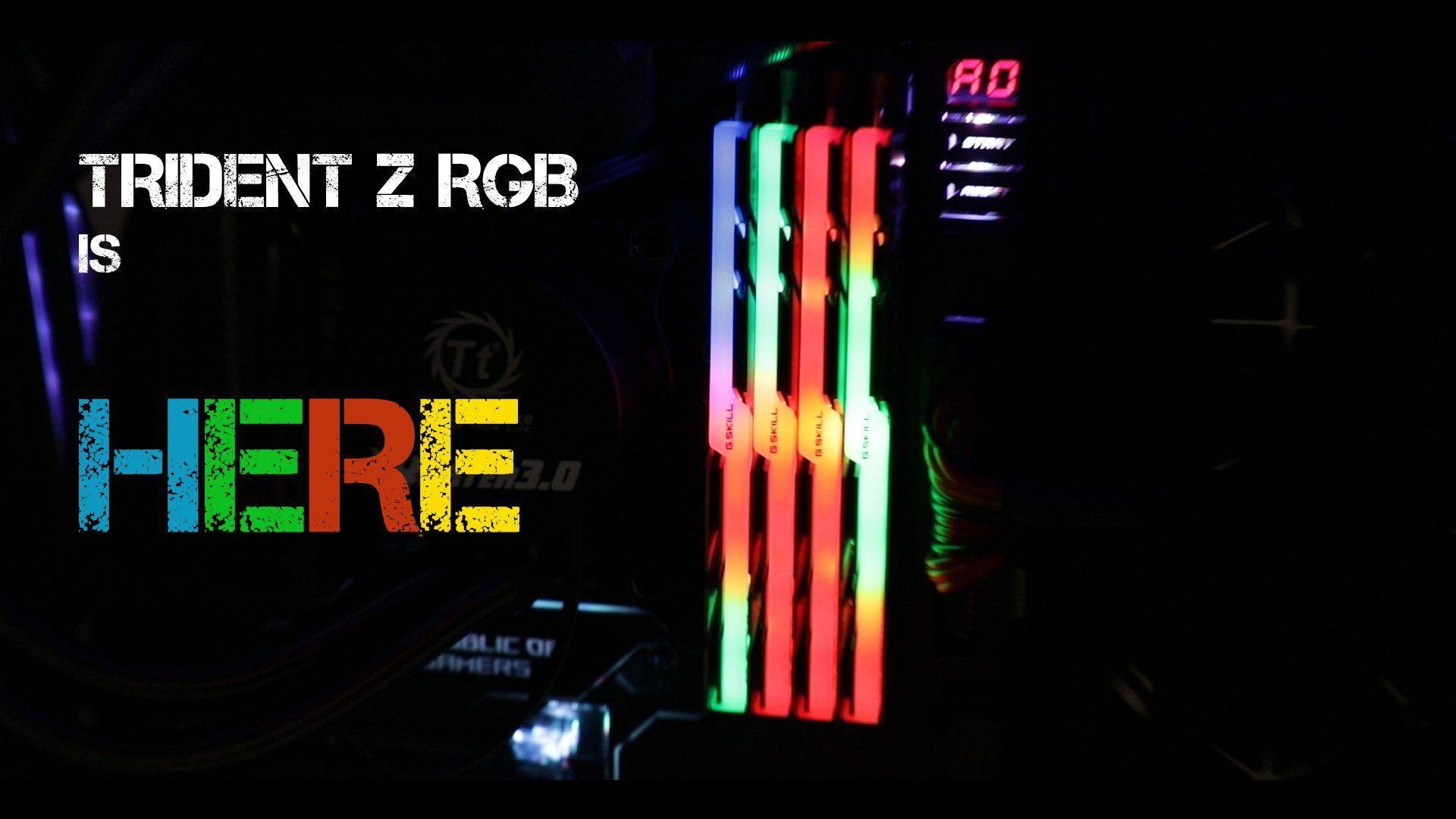 1920x1080 RAM REVIEW : Trident Z RGB is here!
