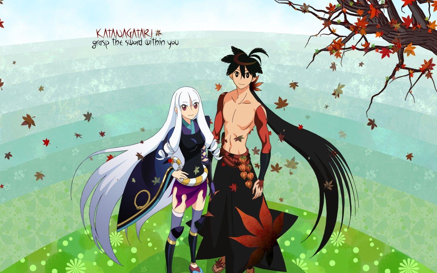 1440x900 anime, Katanagatari, Yasuri Shichika, Togame Wallpaper HD