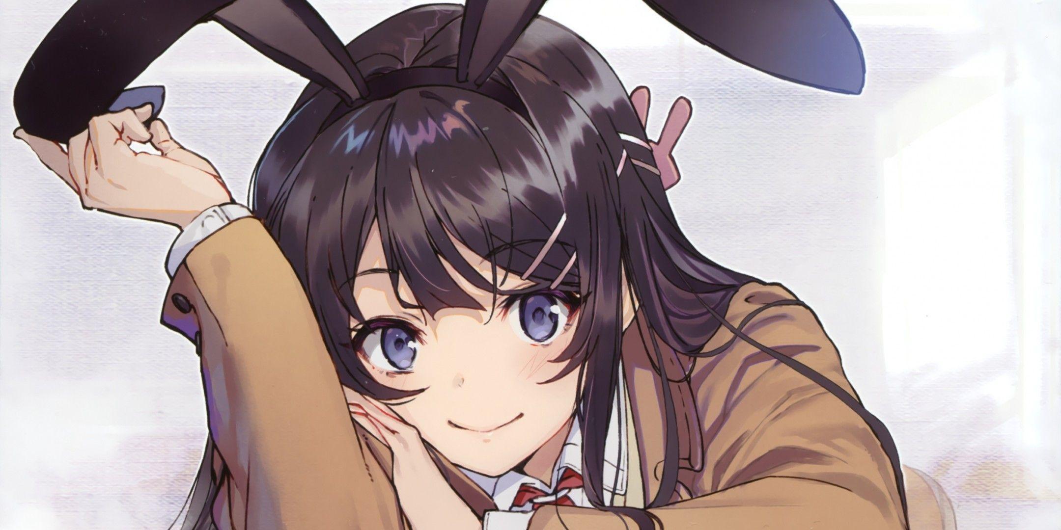 2160x1080 Download 2160x1080 Sakurajima Mai, Seishun Buta Yarou, Rabbit Ears