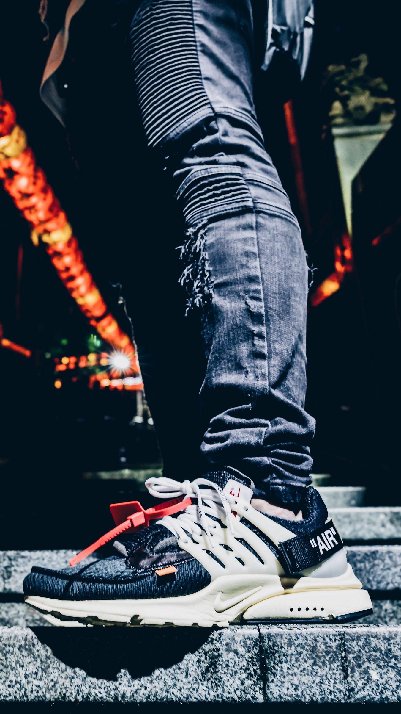 1350x2400 Wallpaper Foot, Sneaker, Ladder, Jeans Wallpaper iPhone