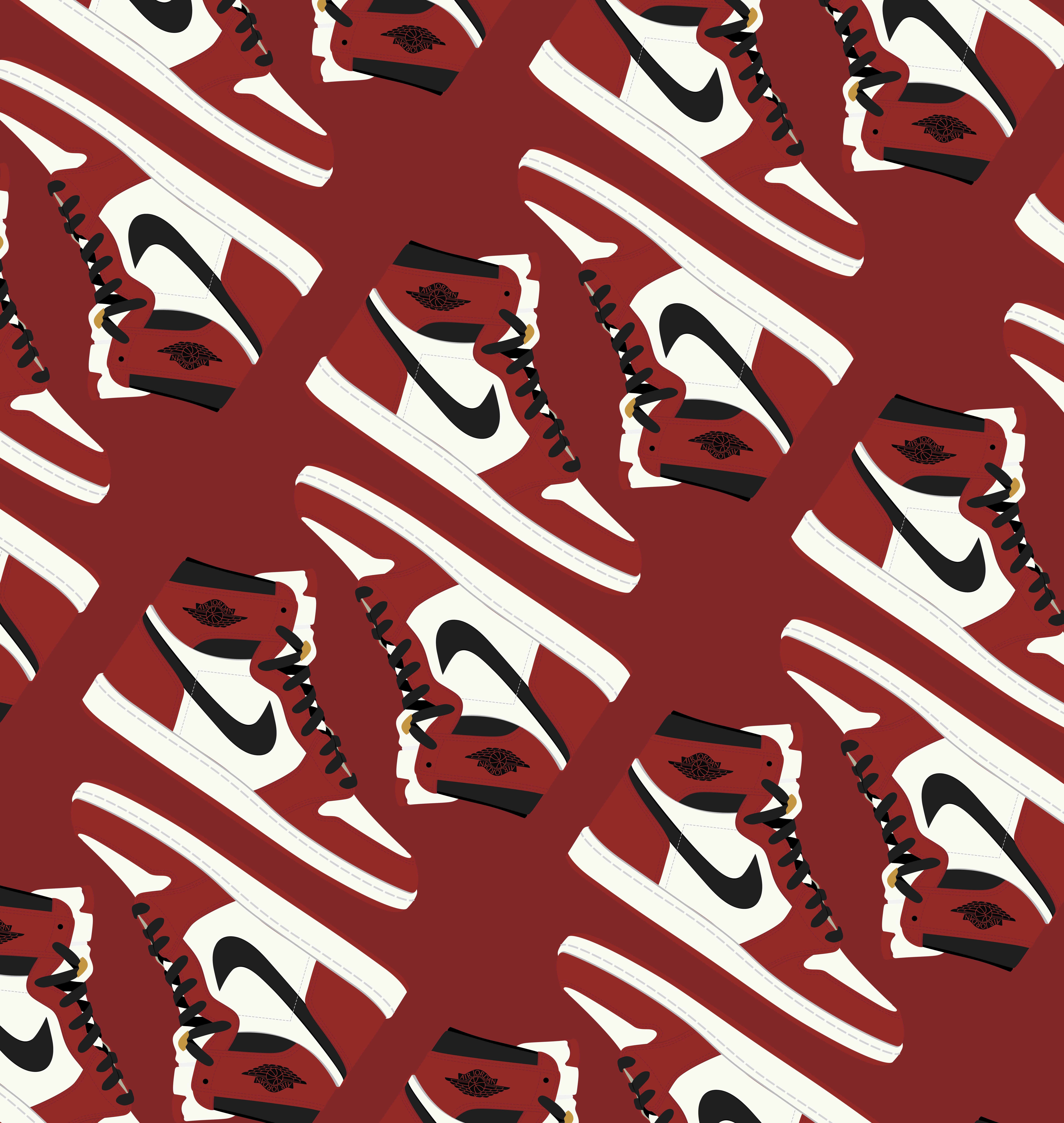 7733x8163 Made a AJ1 iPhone wallpaper for y'all today