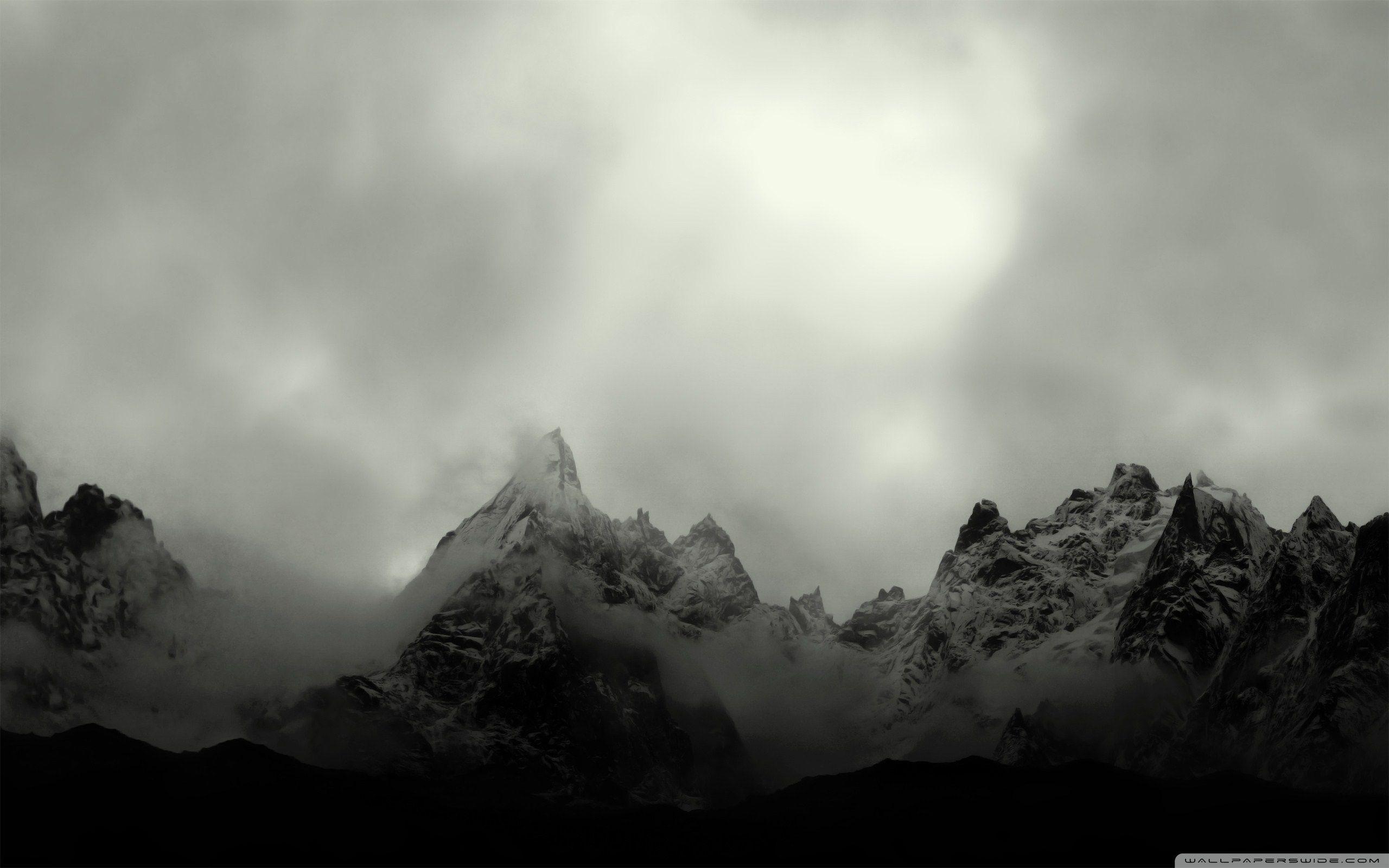 2560x1600 Misty Mountain Top Ultra HD Desktop Background Wallpaper for 4K
