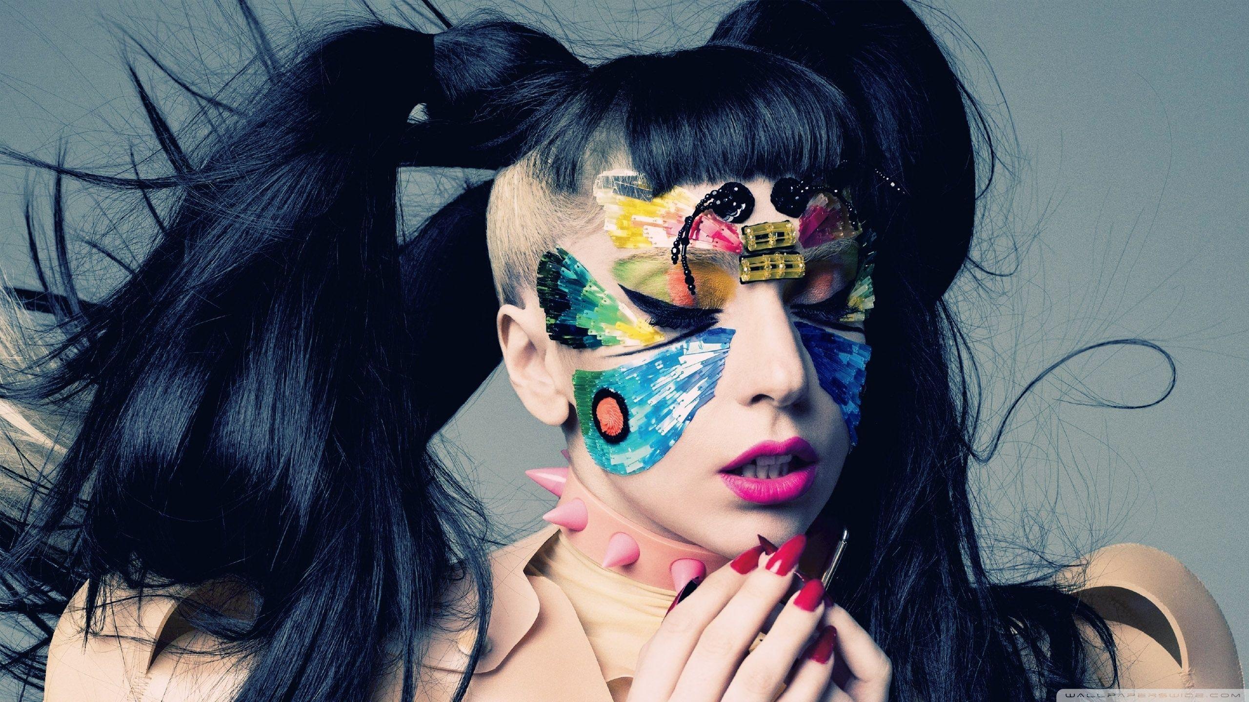2560x1440 Lady Gaga Butterfly ❤ 4K HD Desktop Wallpaper for 4K Ultra HD TV