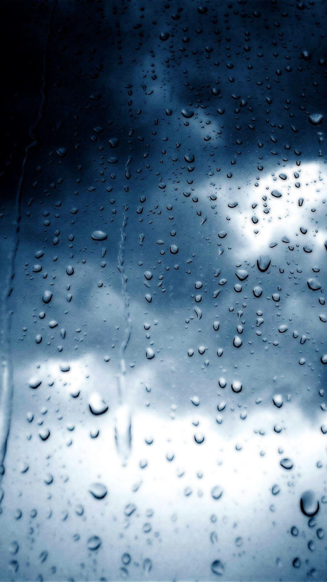 1080x1920 Rainy Day Raindrops Window Dark Clouds Android Wallpaper free download