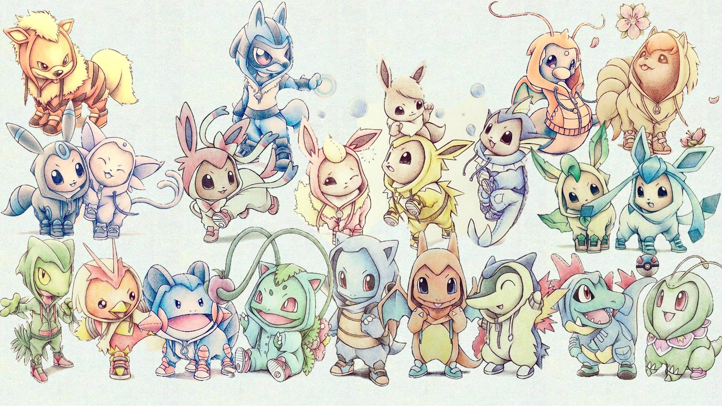 2460x1384 Pokemon wallpaper I put together