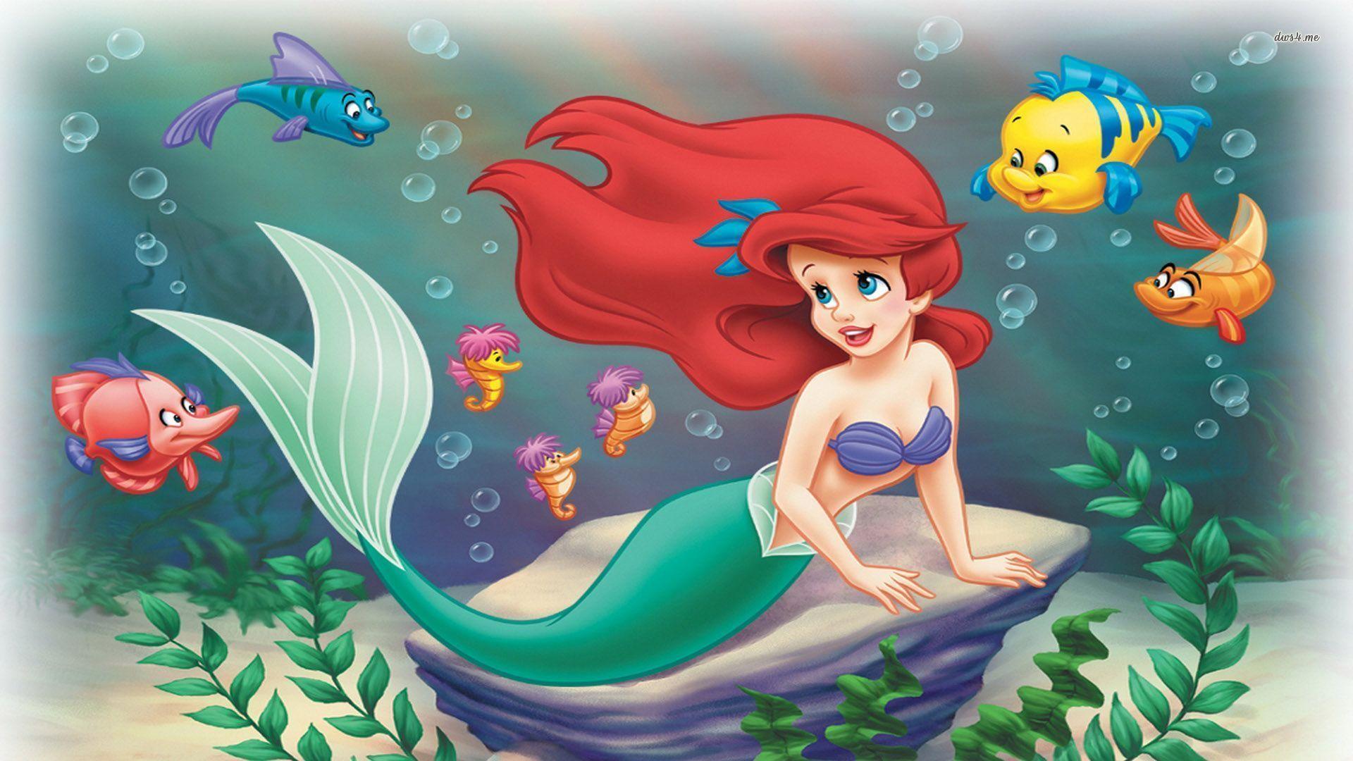 Cartoon Mermaid HD Wallpapers - Top Free Cartoon Mermaid HD Backgrounds -  WallpaperAccess